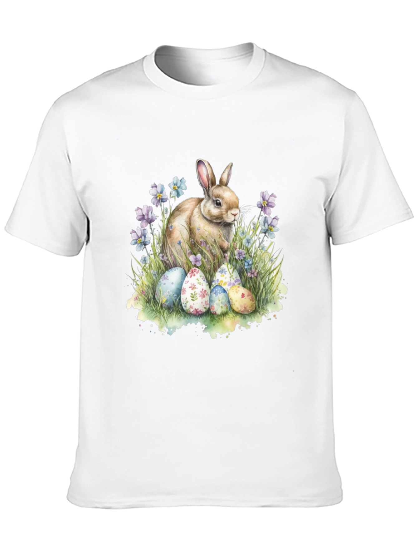 Easter Bunny & Eggs Graphic T-Shirt