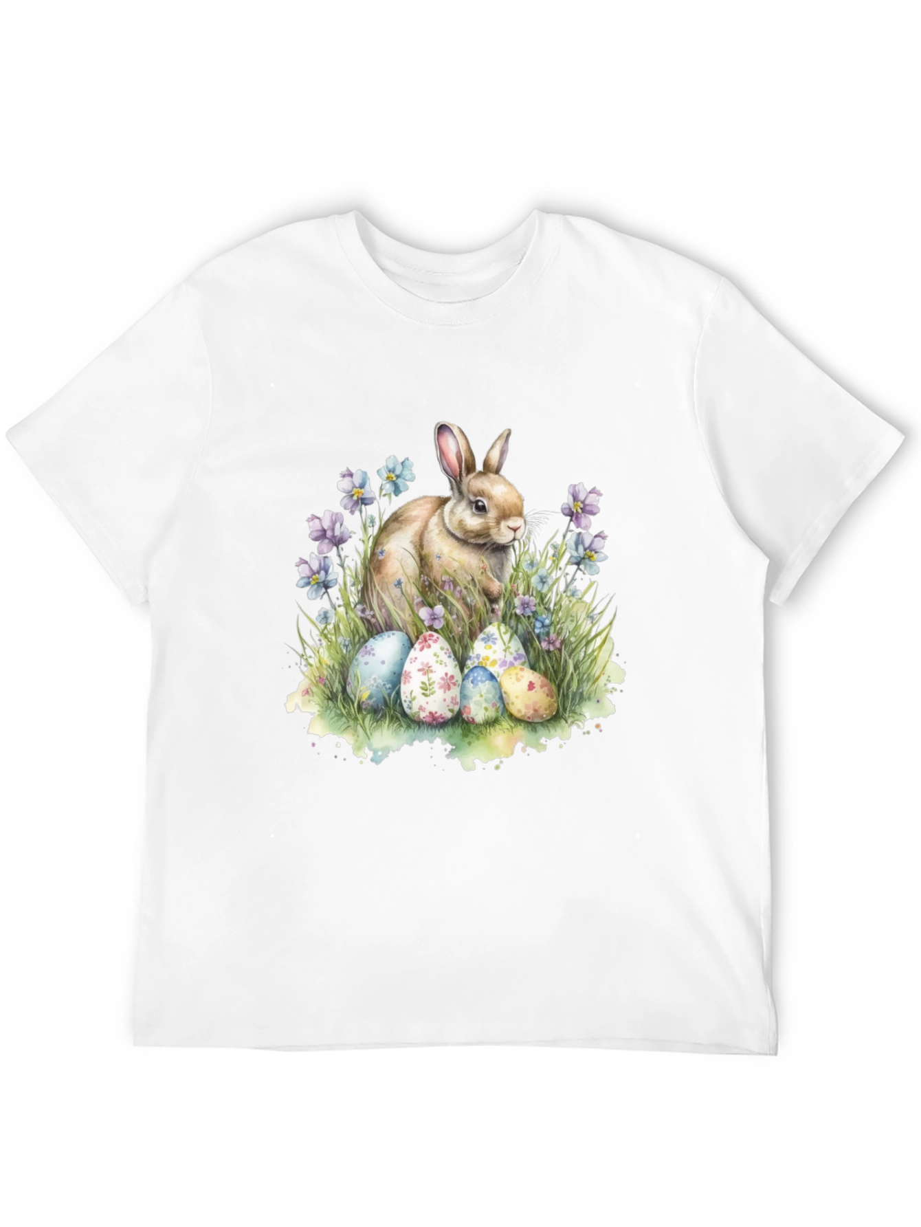 Easter Bunny & Eggs Graphic T-Shirt