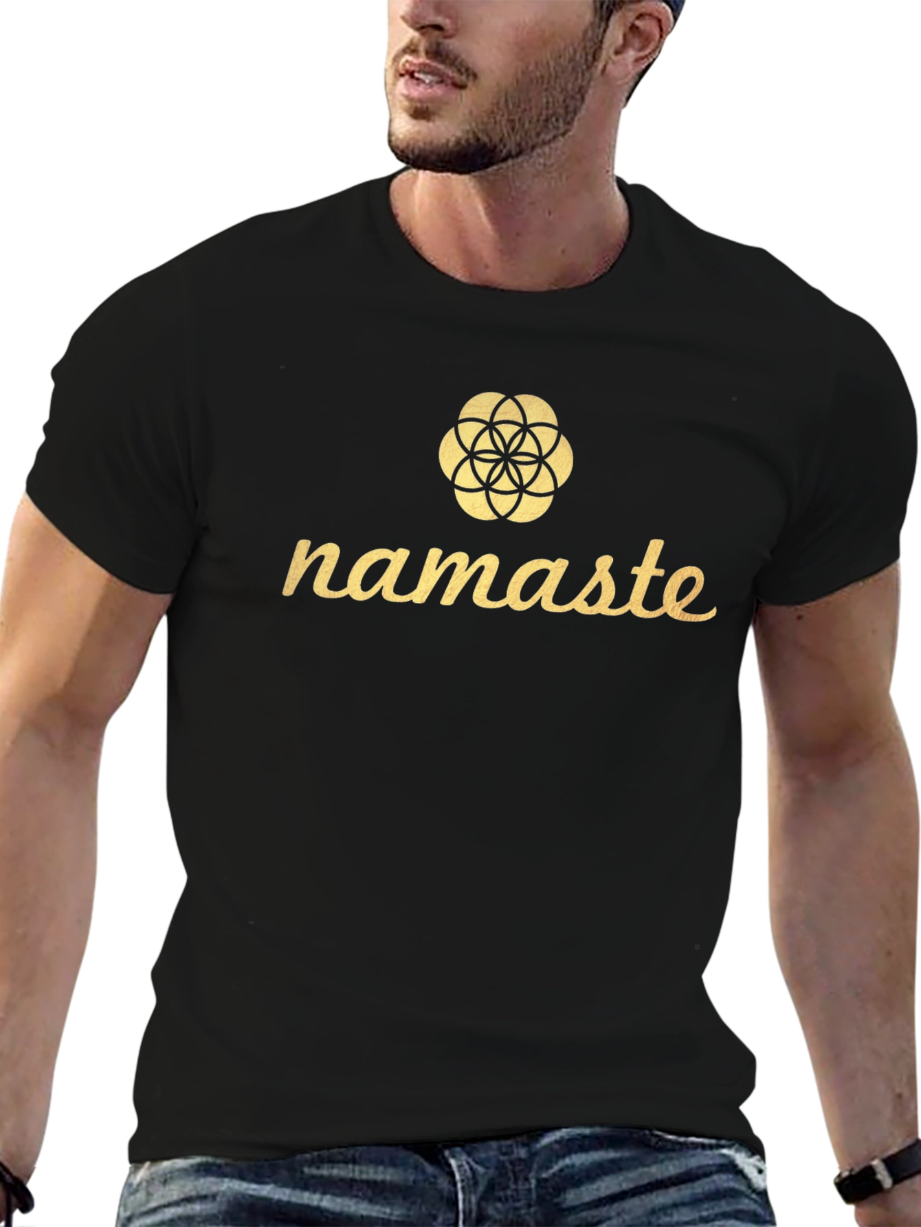 Namaste Yoga T-Shirt - Black