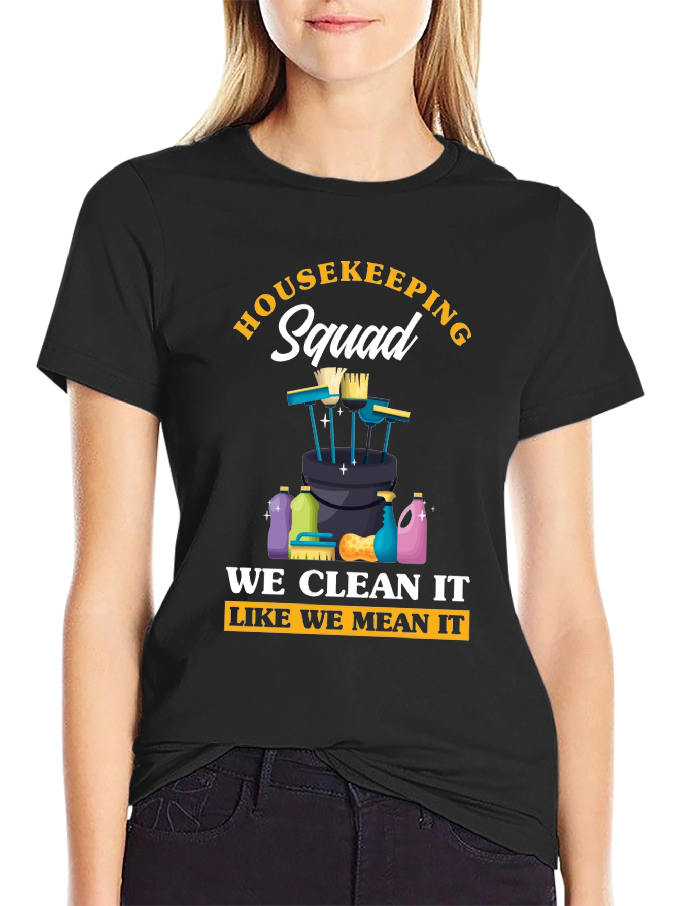 Housekeeping Squad Graphic T-Shirt