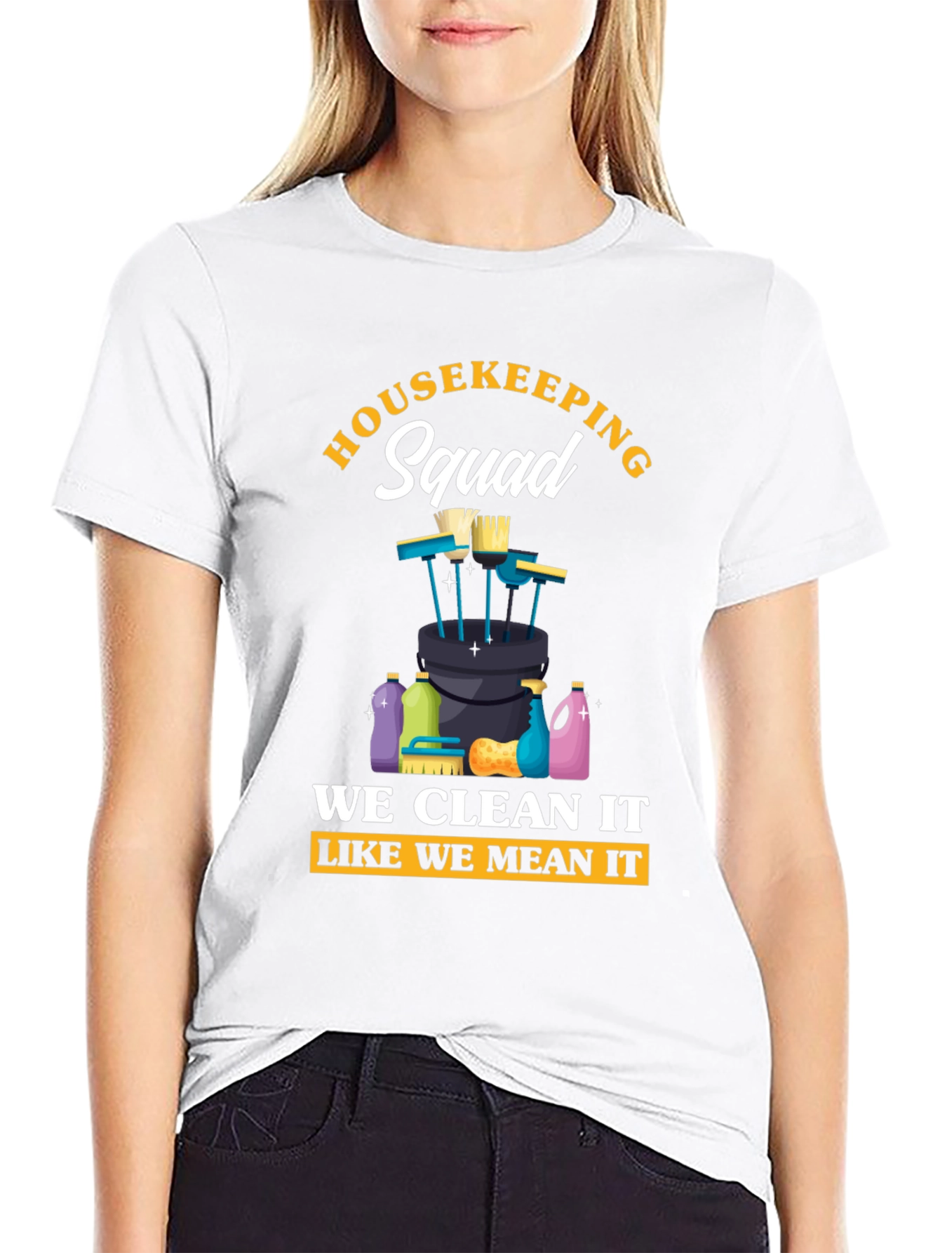 Housekeeping Squad Graphic T-Shirt