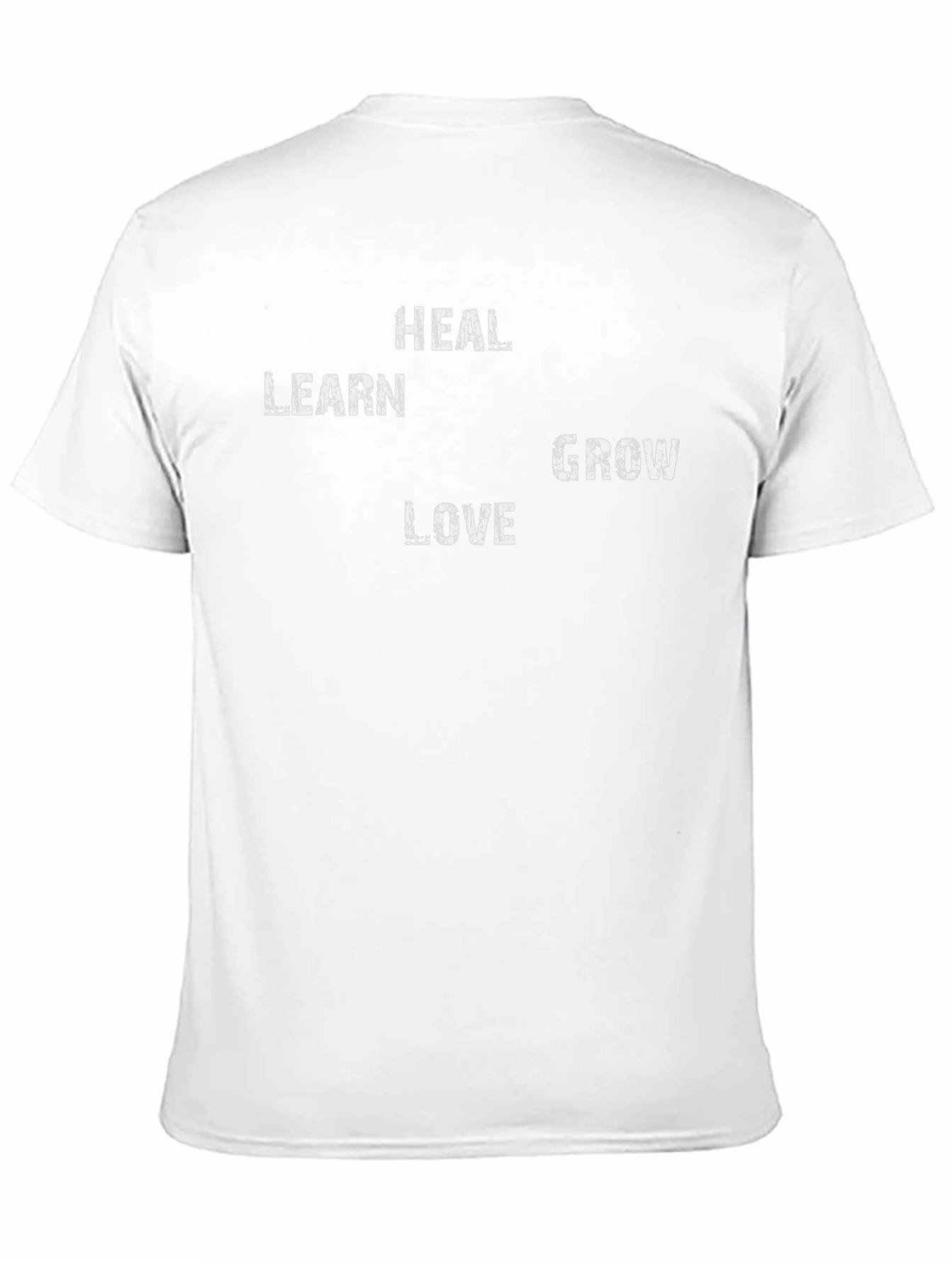 Heal Learn Love Grow Black T-Shirt