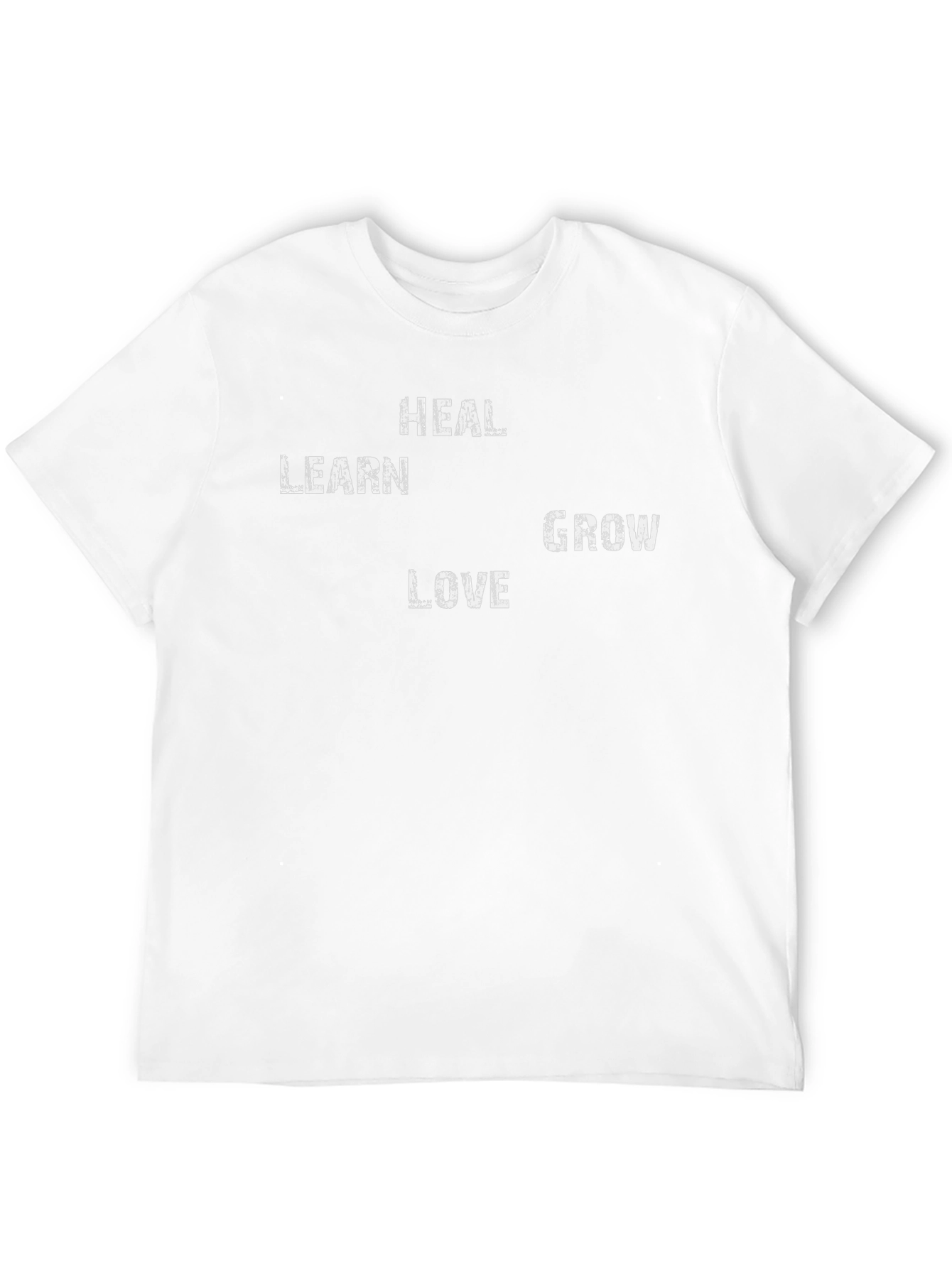 Heal Learn Love Grow Black T-Shirt
