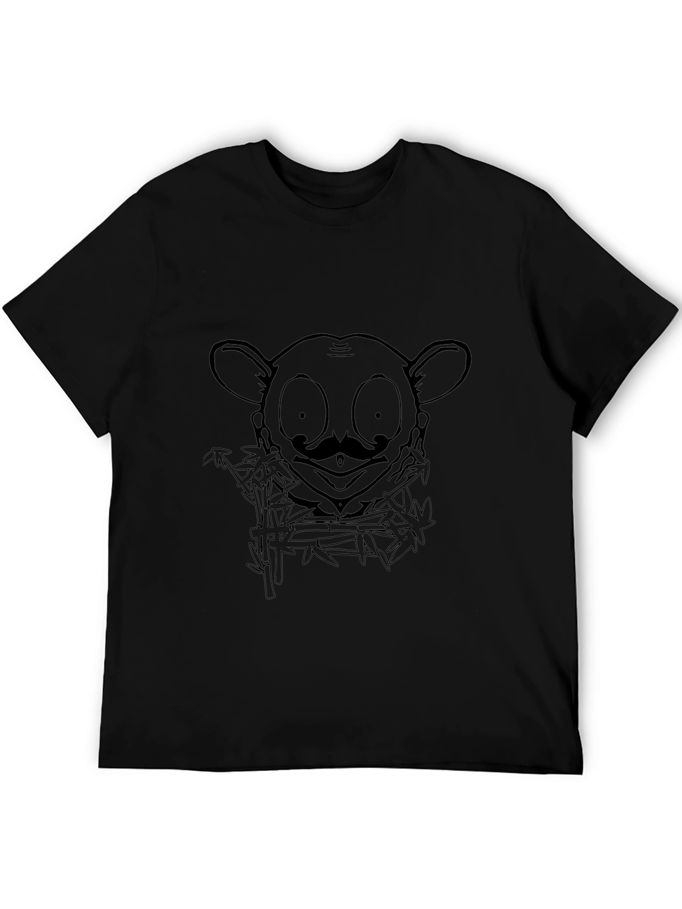Lemur Design Black T-Shirt
