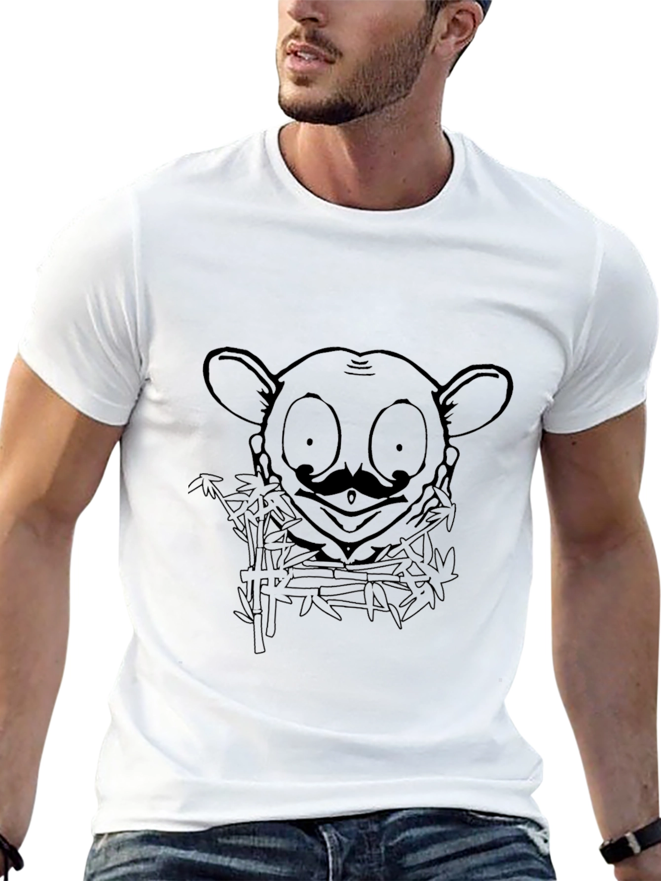 Lemur Design Black T-Shirt