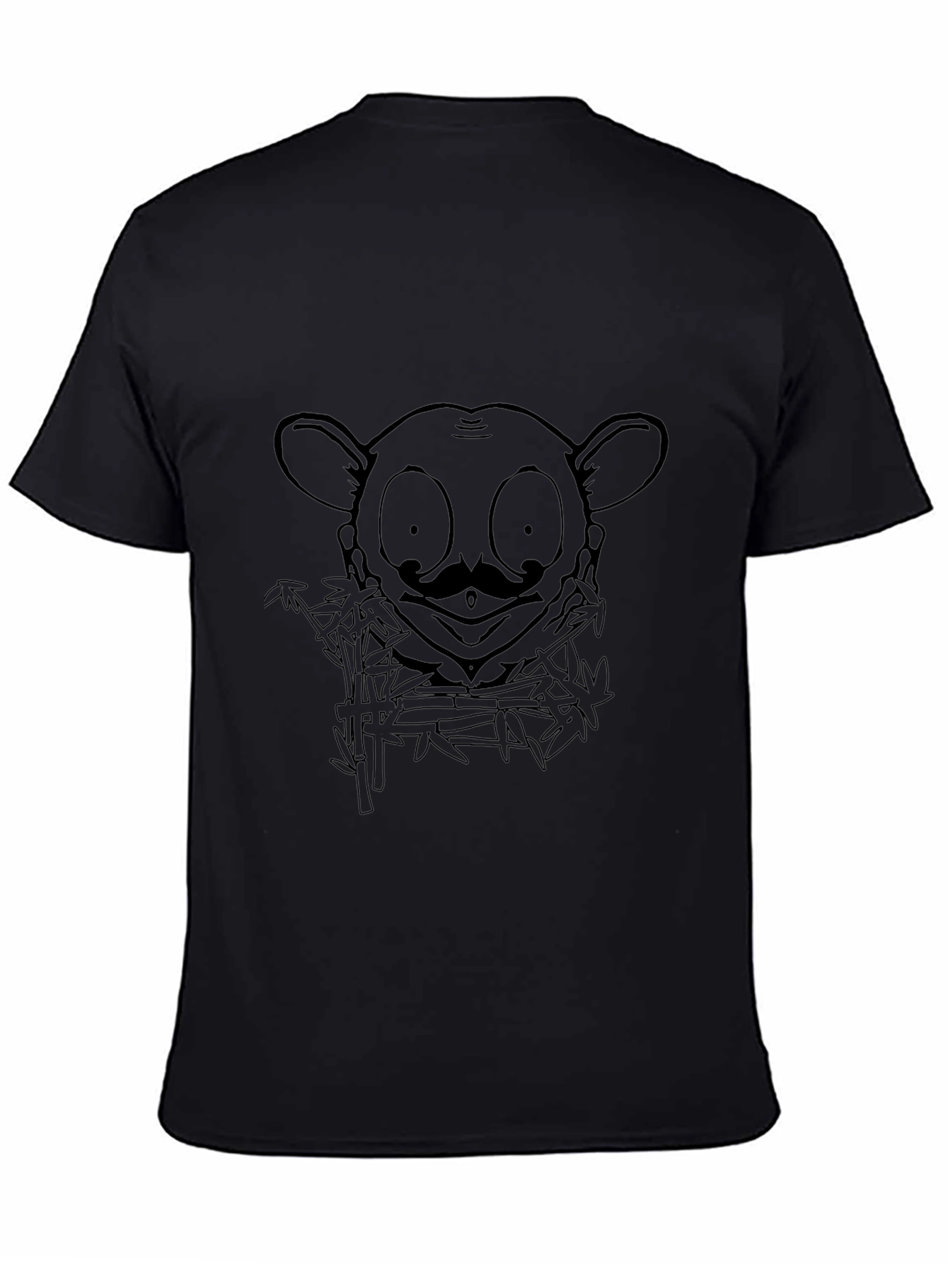 Lemur Design Black T-Shirt