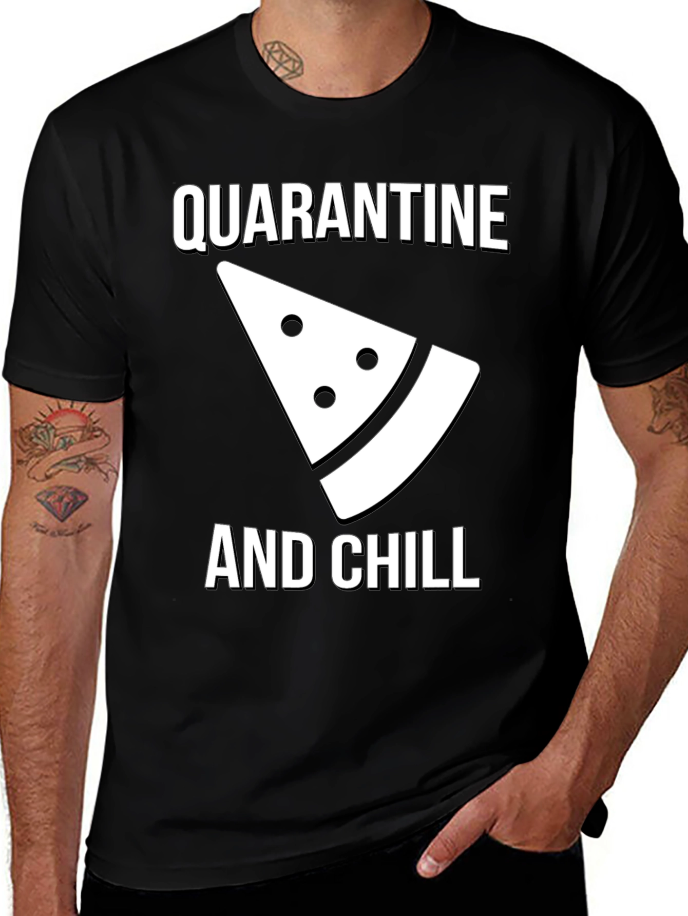 Quarantine and Chill Graphic Tee - Comfy Cotton T-Shirt
