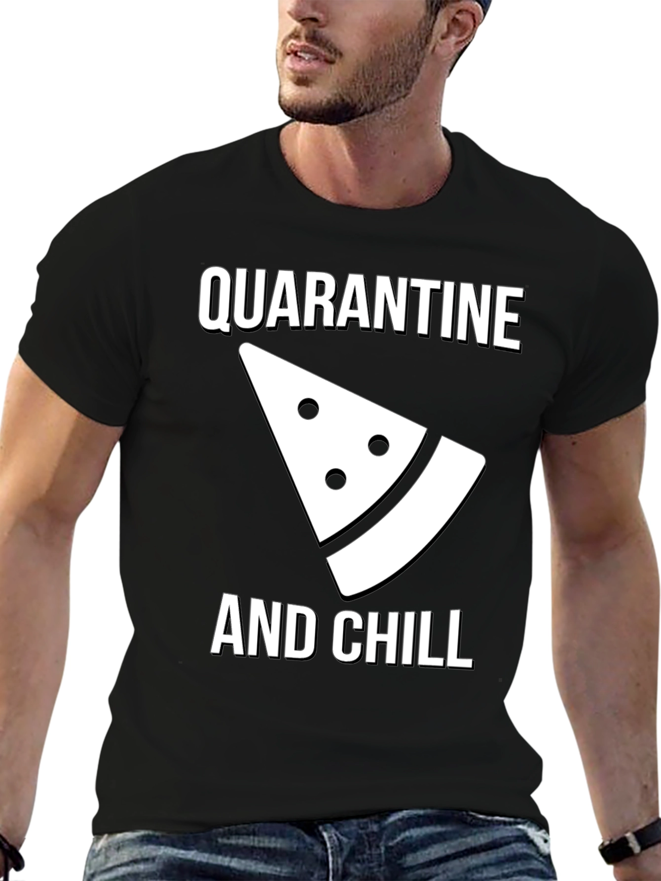 Quarantine and Chill Graphic Tee - Comfy Cotton T-Shirt