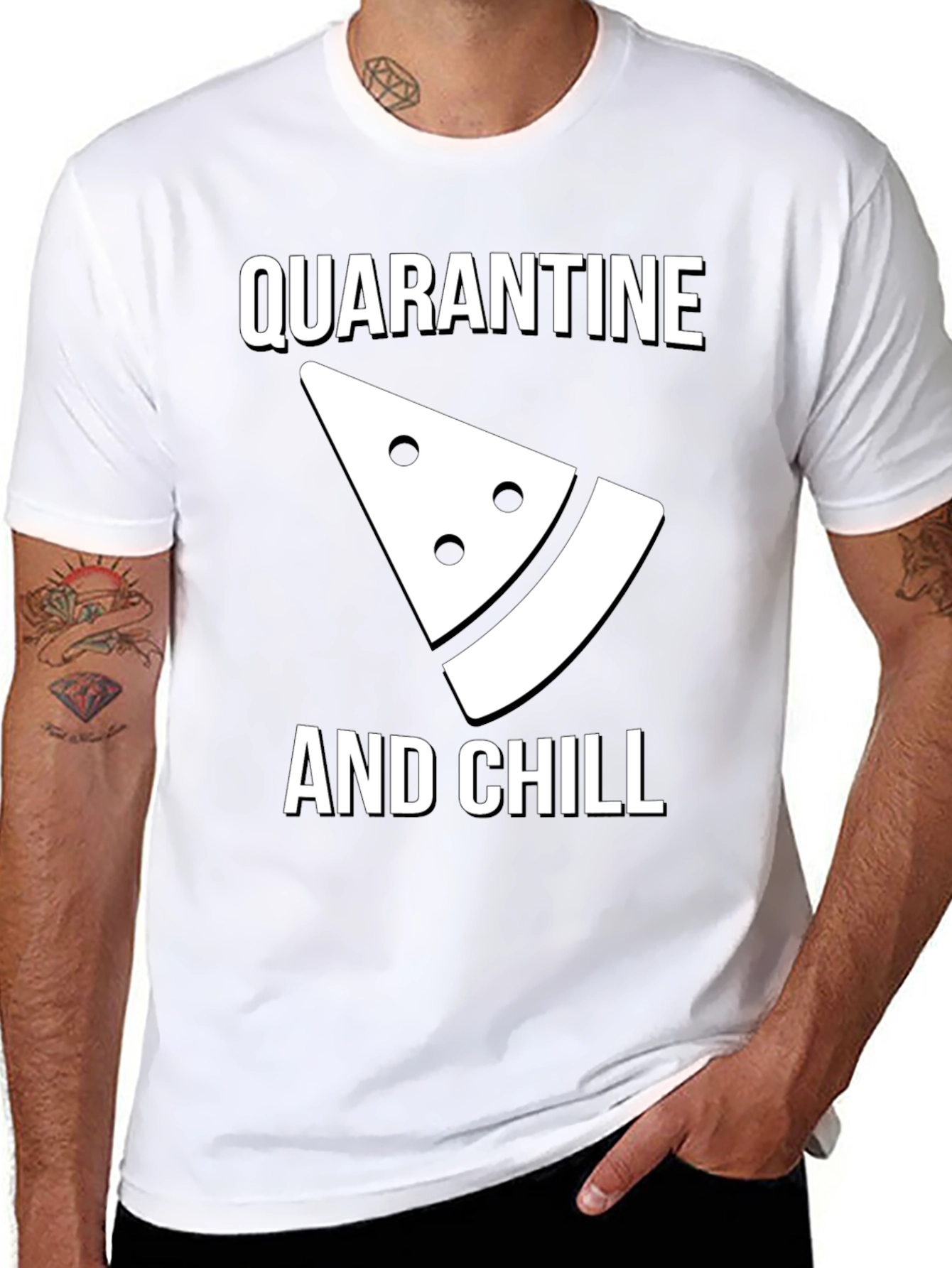 Quarantine and Chill Graphic Tee - Comfy Cotton T-Shirt