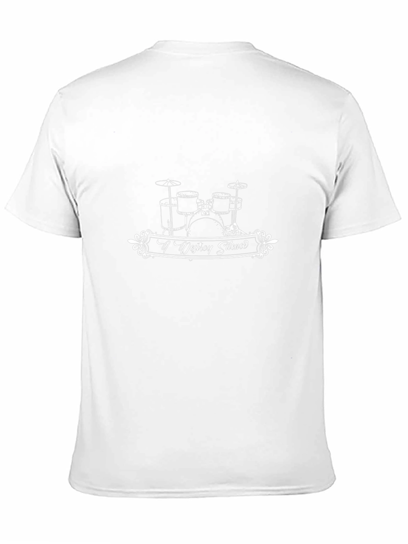 Destroy Silence Drum Set Graphic Tee - Black