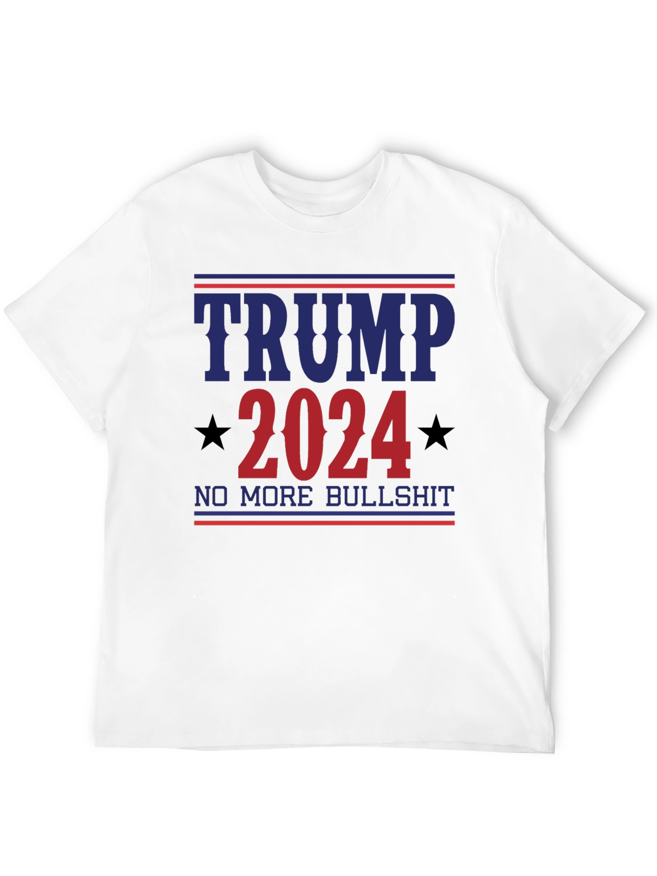 Trump 2024 Slogan Tee - No More Bullshit