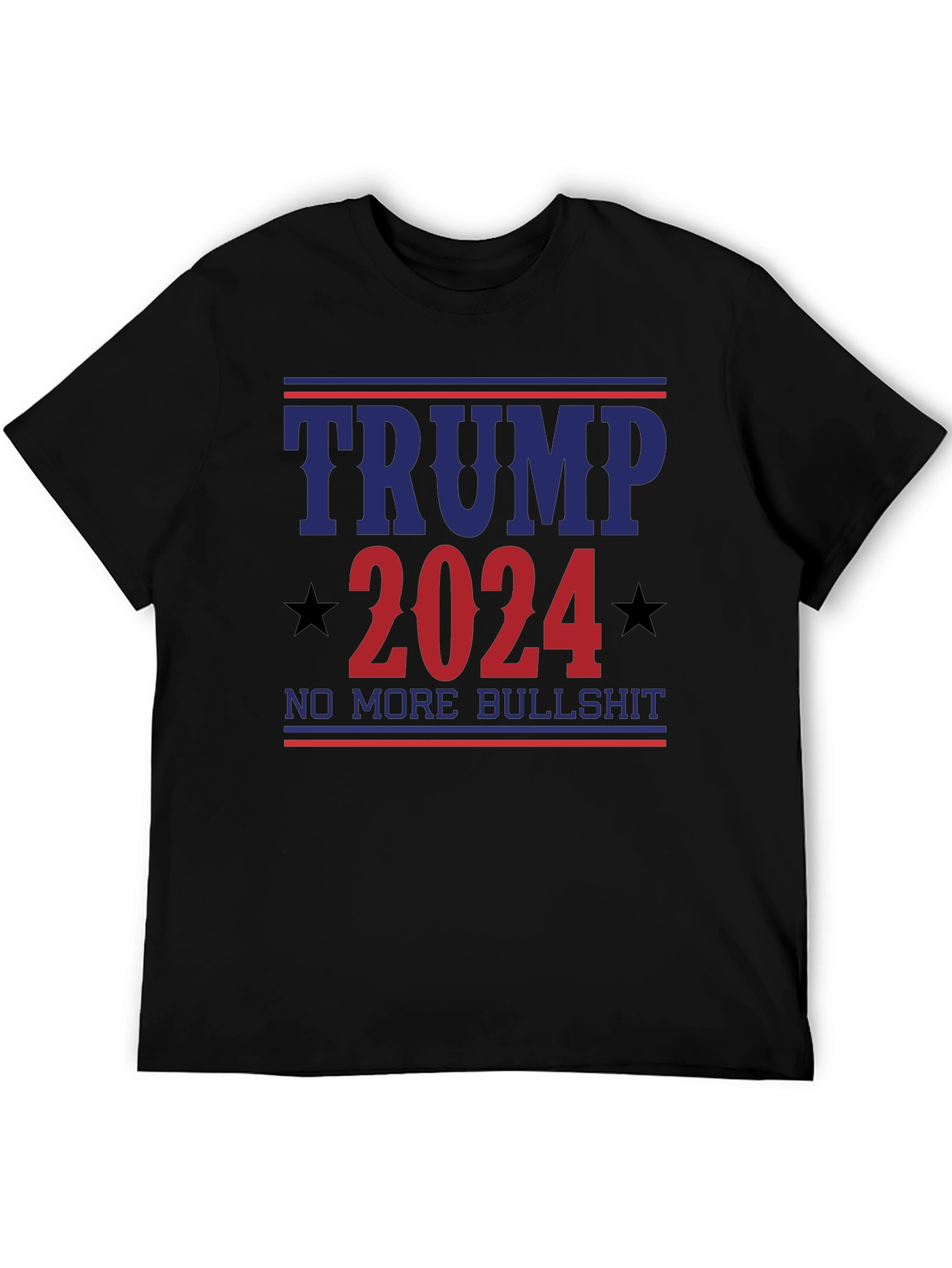 Trump 2024 Slogan Tee - No More Bullshit