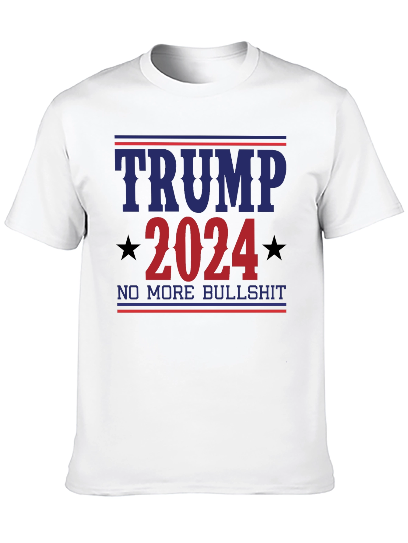 Trump 2024 Slogan Tee - No More Bullshit