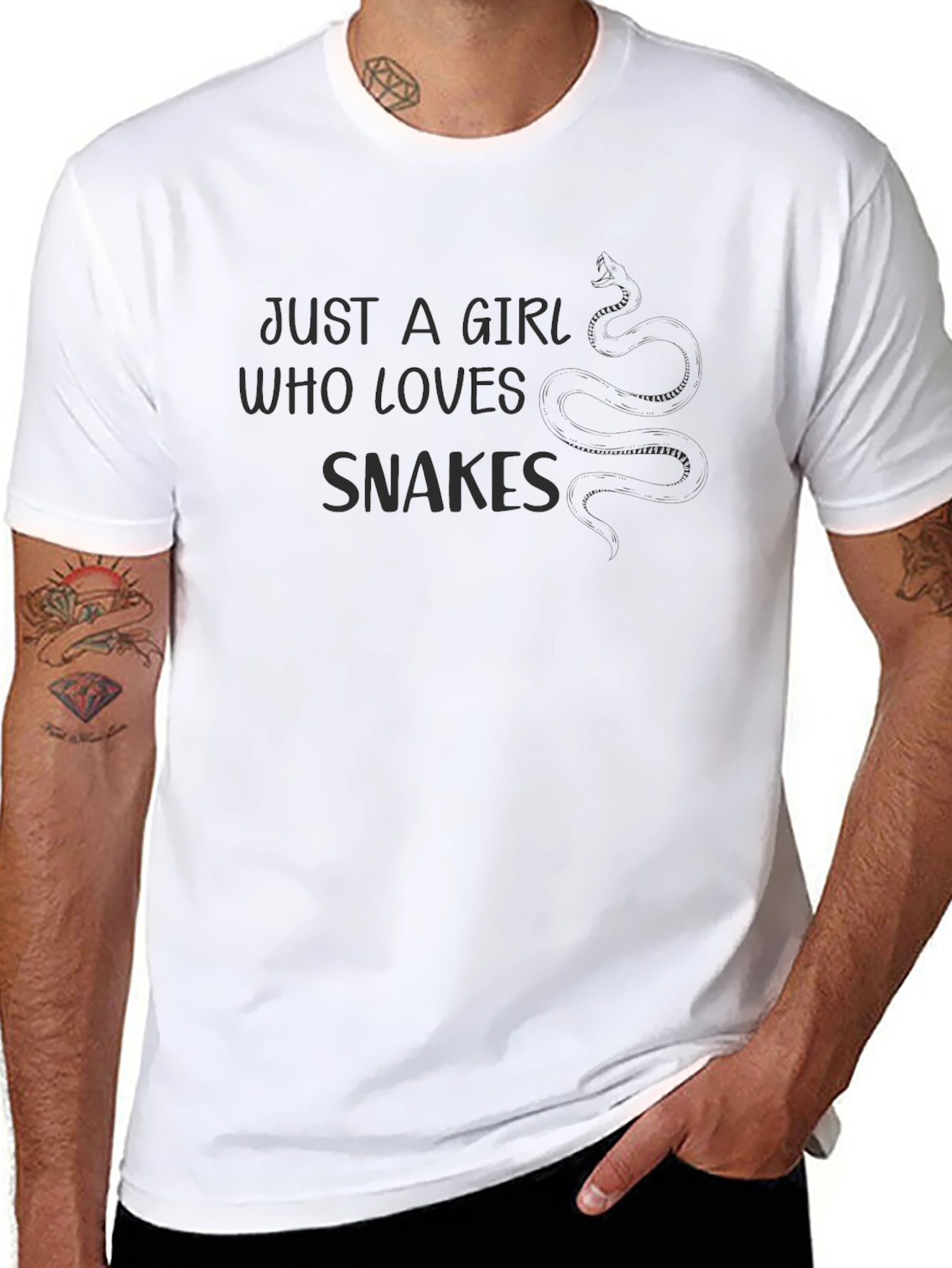 Just a Girl Who Loves Snakes T-Shirt