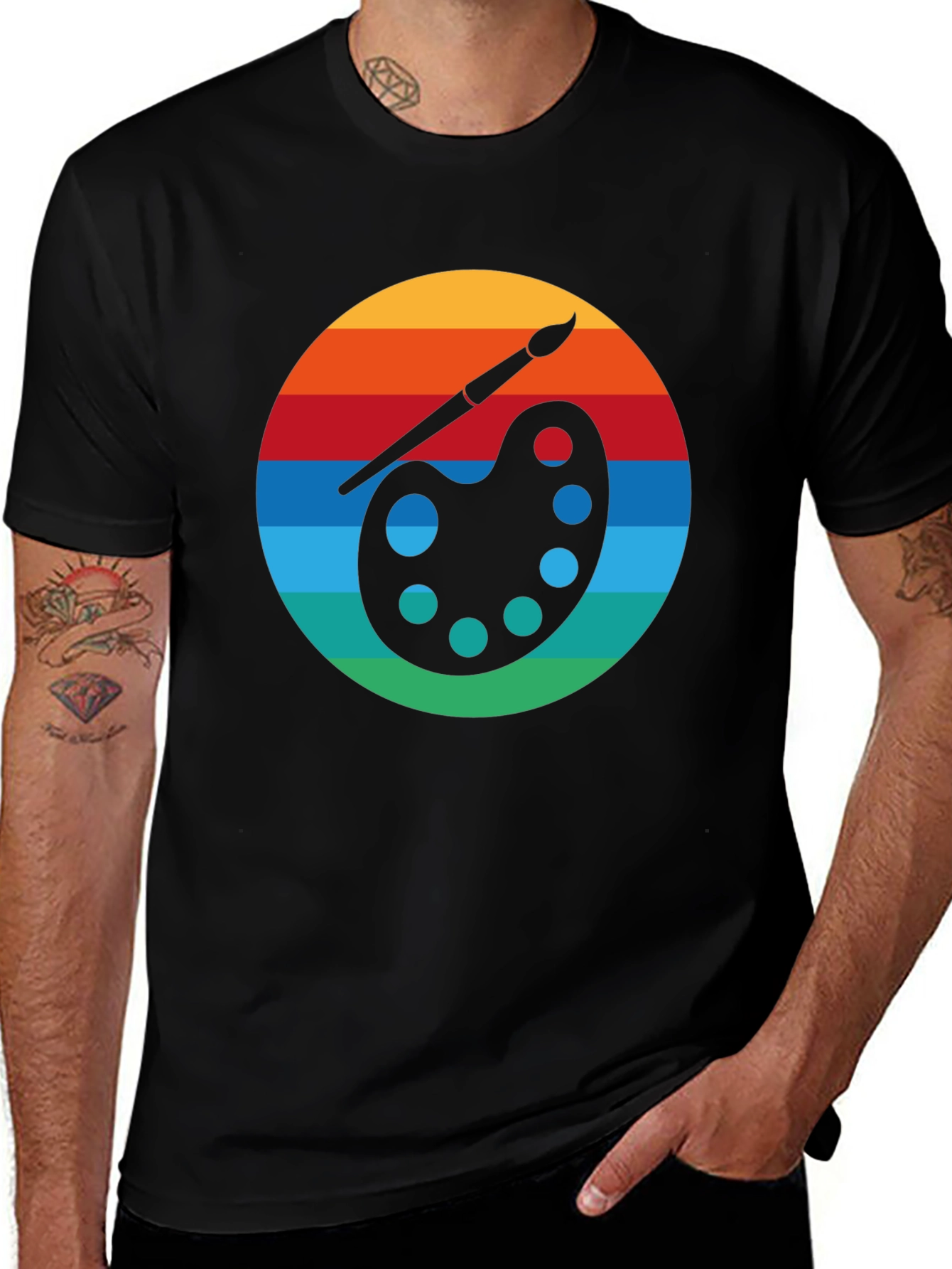 Retro Artist Palette Graphic Tee