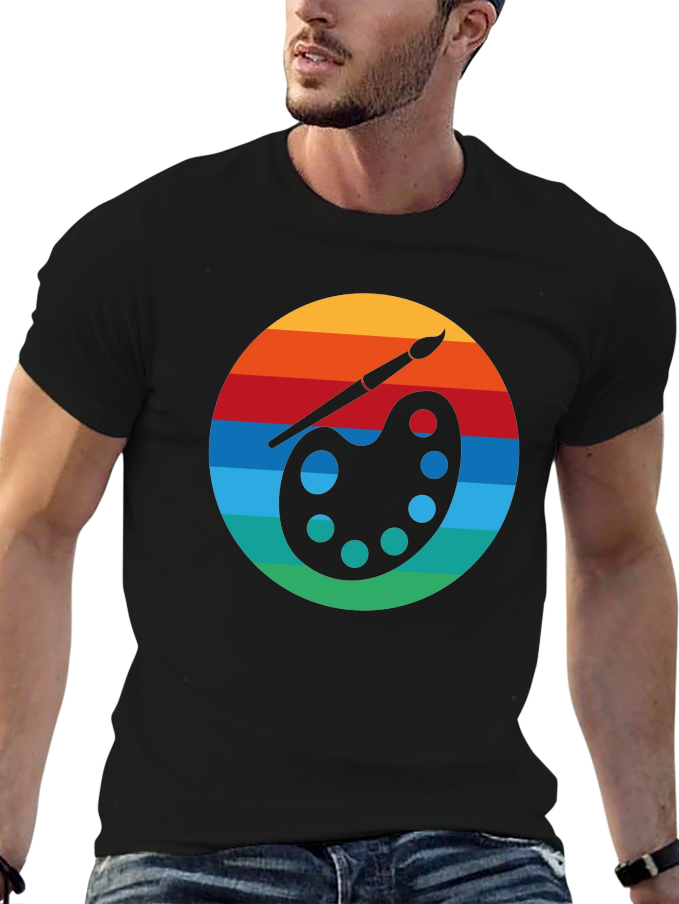 Retro Artist Palette Graphic Tee
