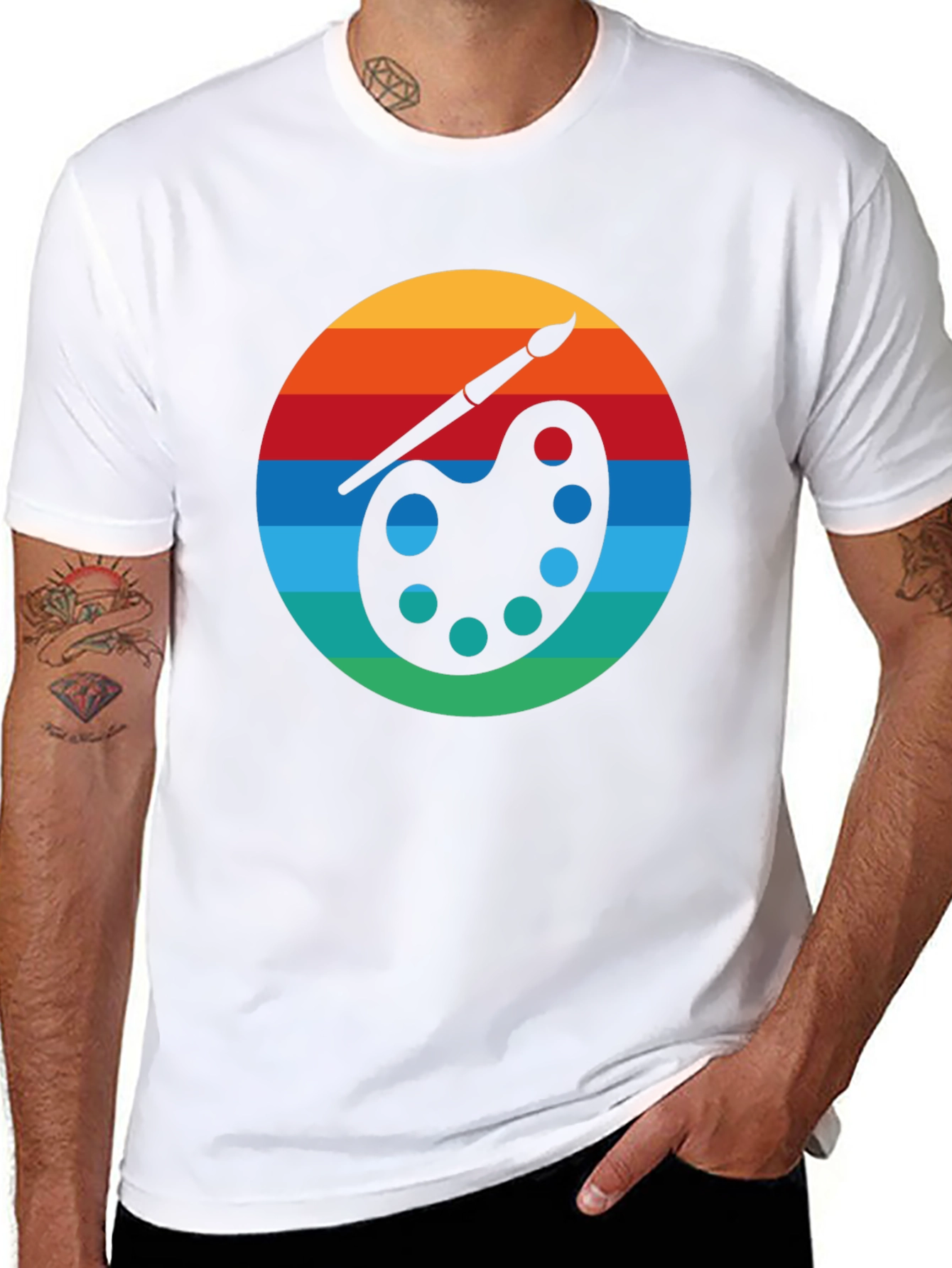 Retro Artist Palette Graphic Tee