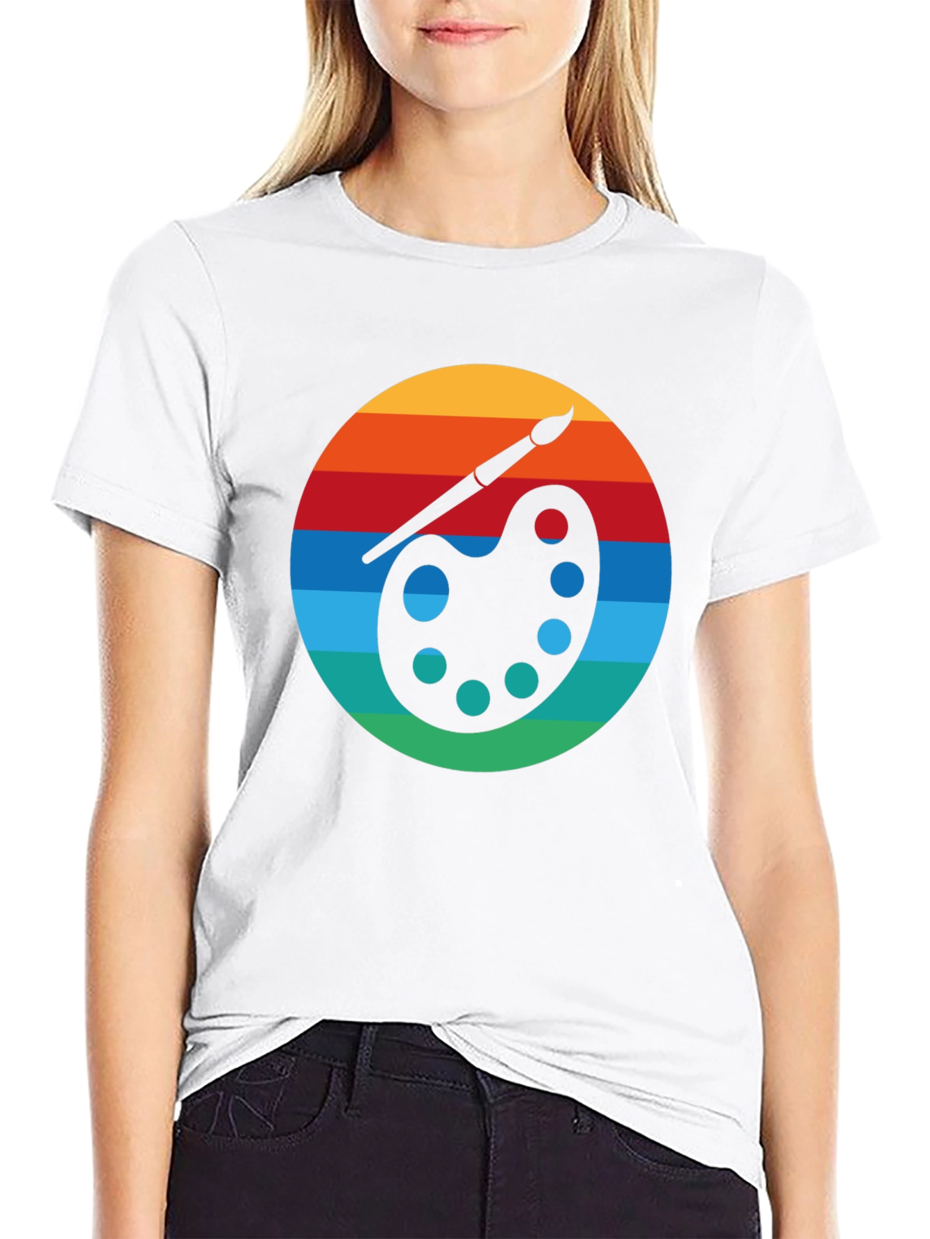 Retro Artist Palette Graphic Tee