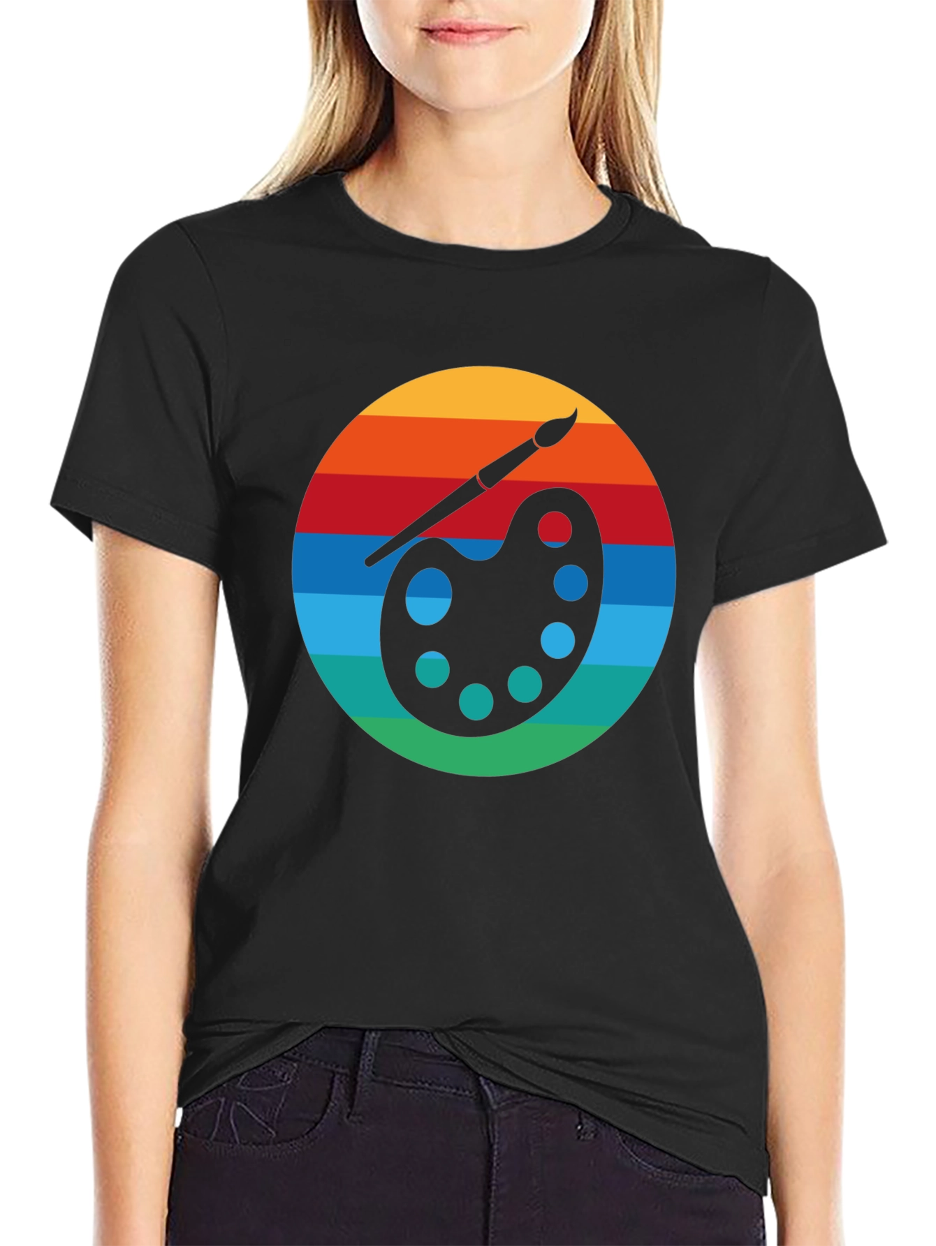 Retro Artist Palette Graphic Tee
