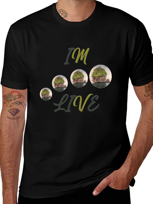 Island Landscape Graphic Tee