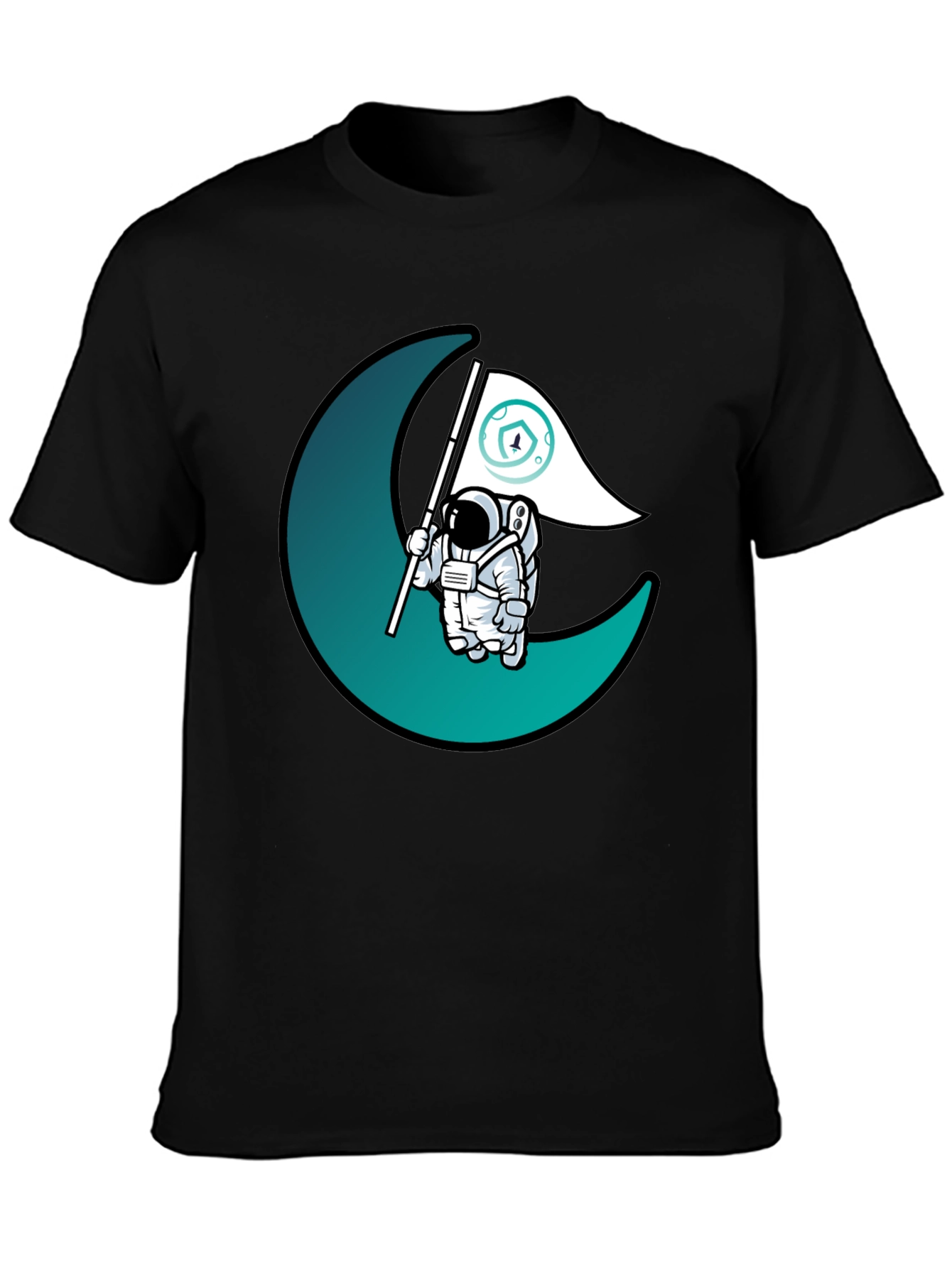 Astronaut Moon Landing Graphic T-Shirt