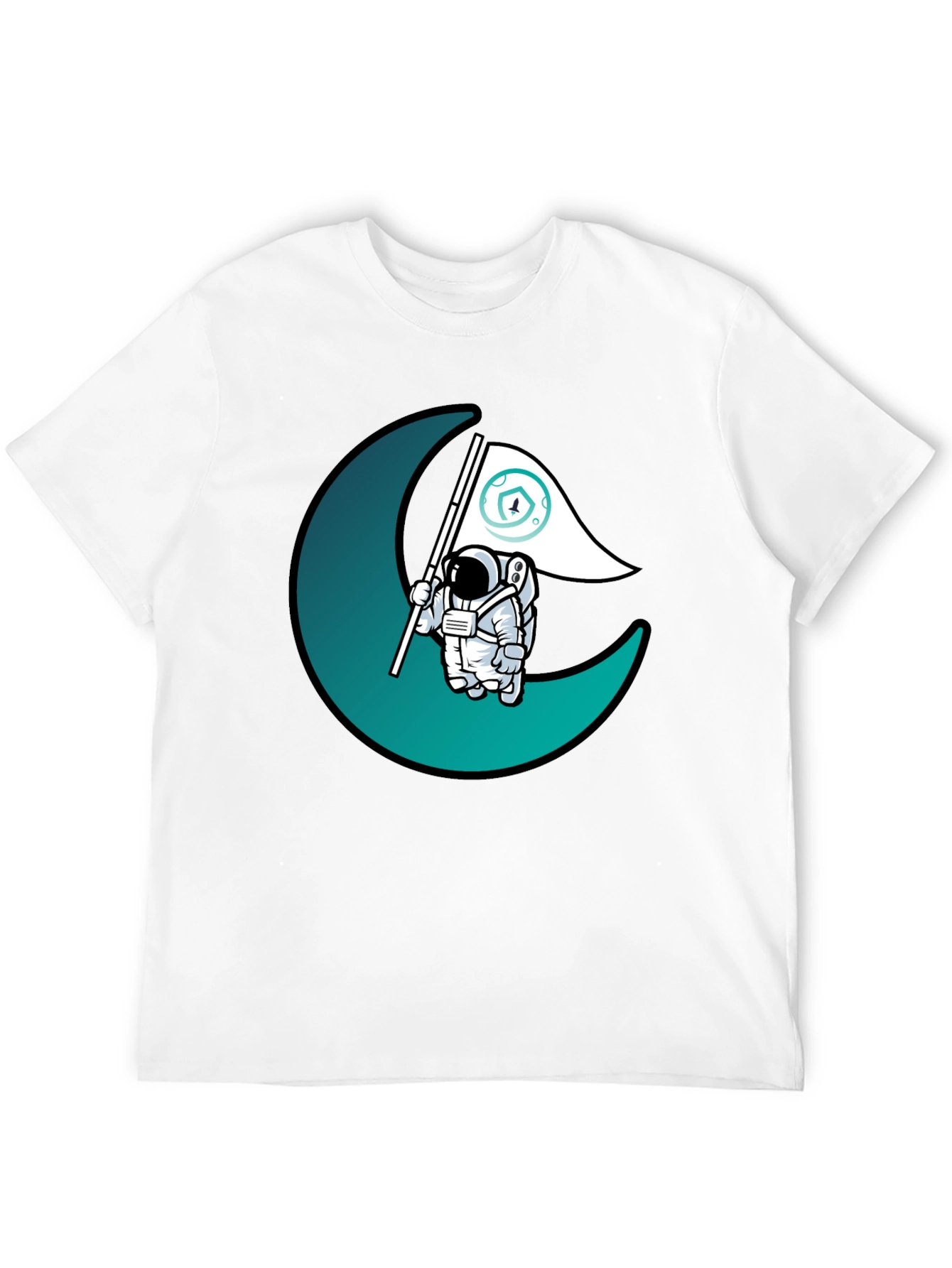 Astronaut Moon Landing Graphic T-Shirt