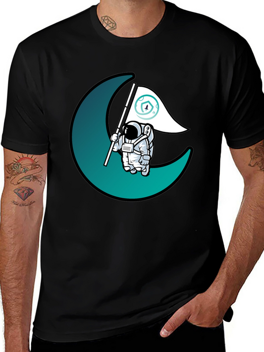 Astronaut Moon Landing Graphic T-Shirt