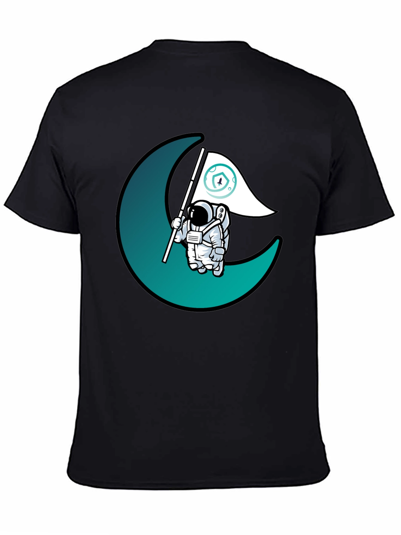 Astronaut Moon Landing Graphic T-Shirt