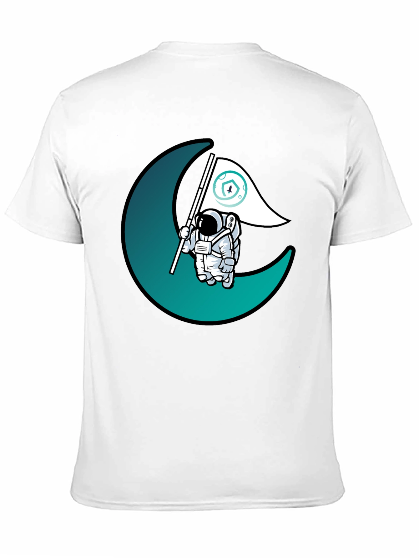 Astronaut Moon Landing Graphic T-Shirt