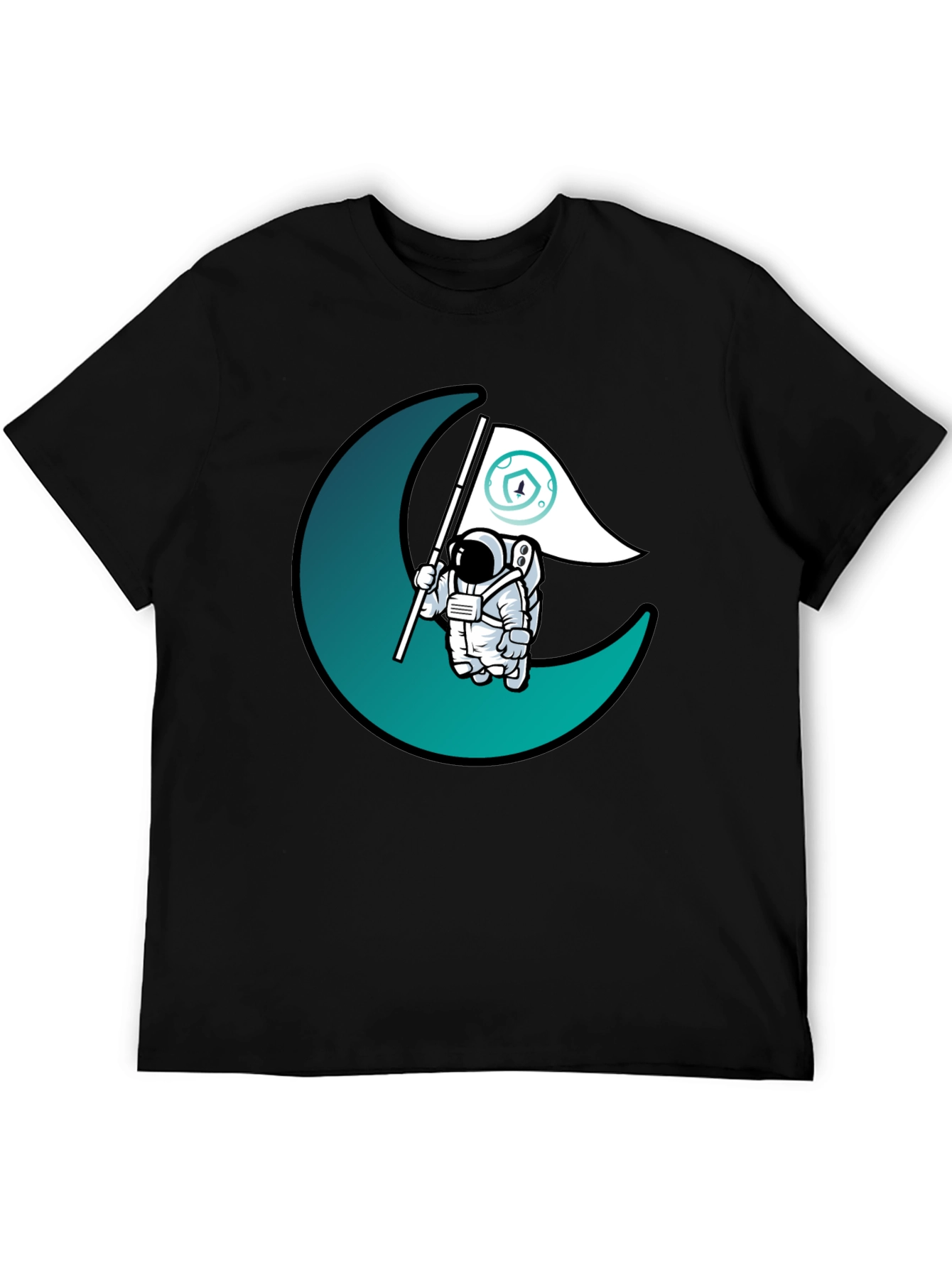 Astronaut Moon Landing Graphic T-Shirt