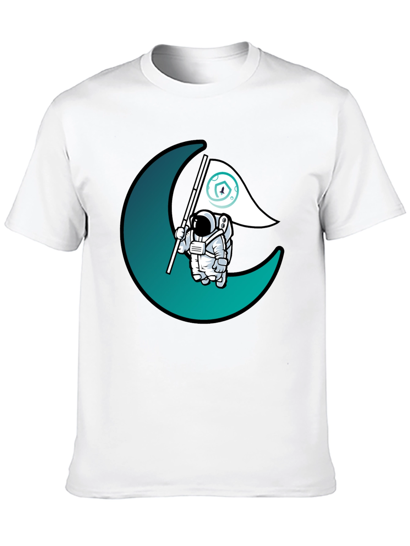 Astronaut Moon Landing Graphic T-Shirt