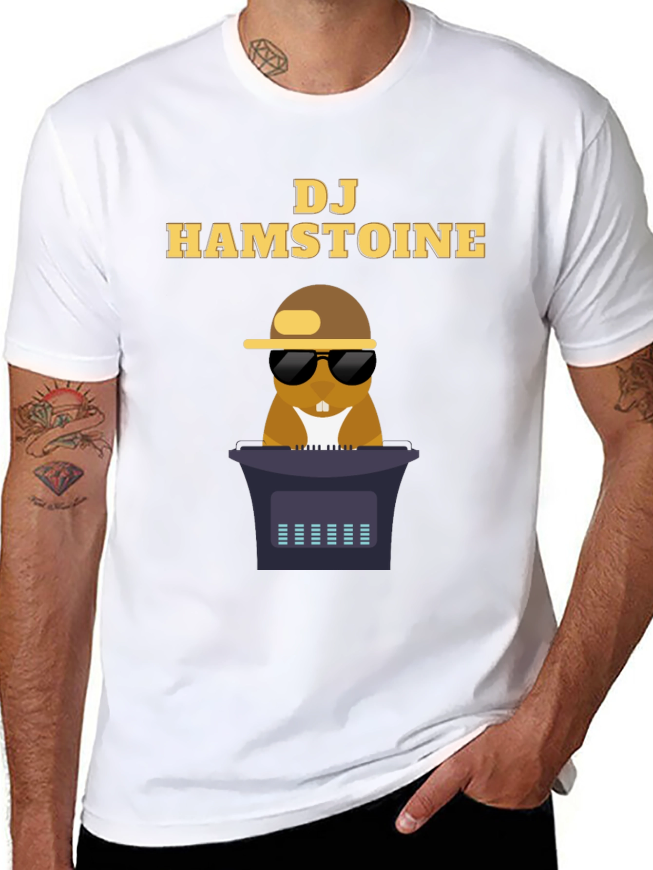 DJ Hamstoine T-Shirt - Funny Graphic Tee