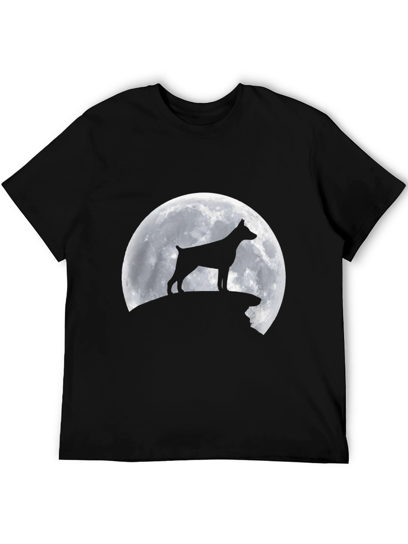 Dog Silhouette Moon T-Shirt