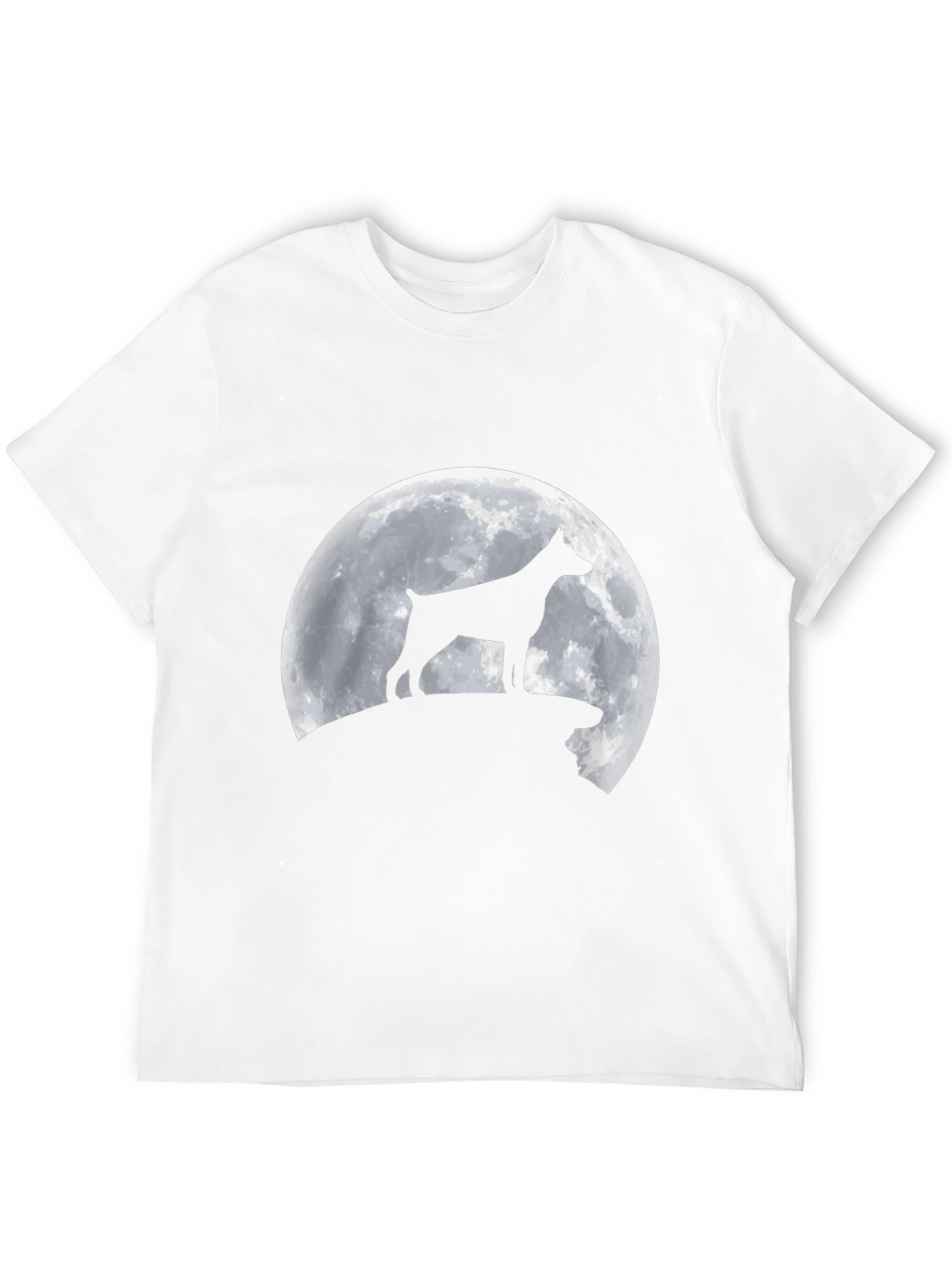 Dog Silhouette Moon T-Shirt