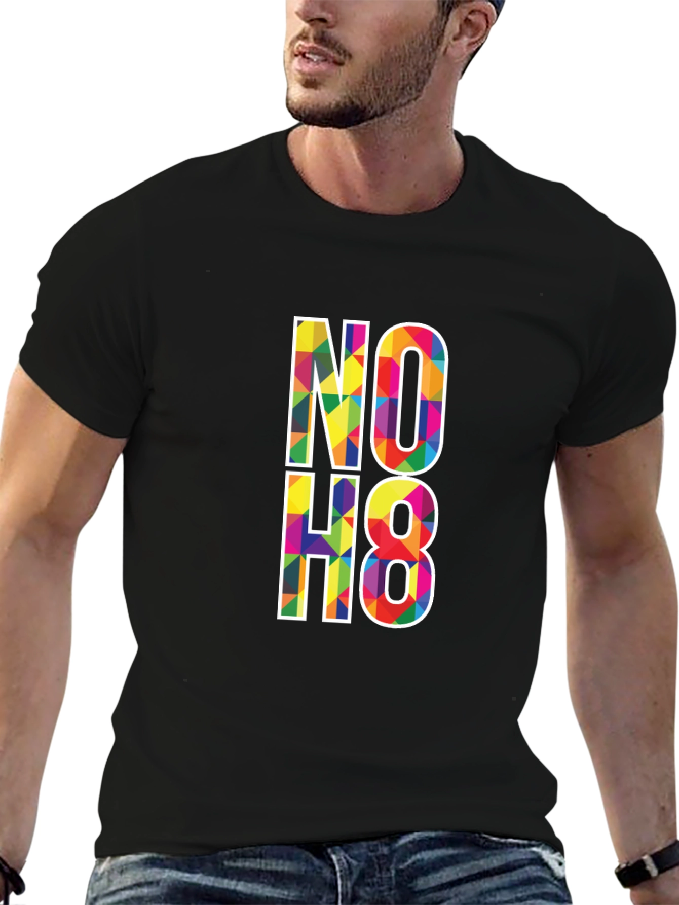 NO H8 Graphic T-Shirt - Anti-Hate Equality Tee