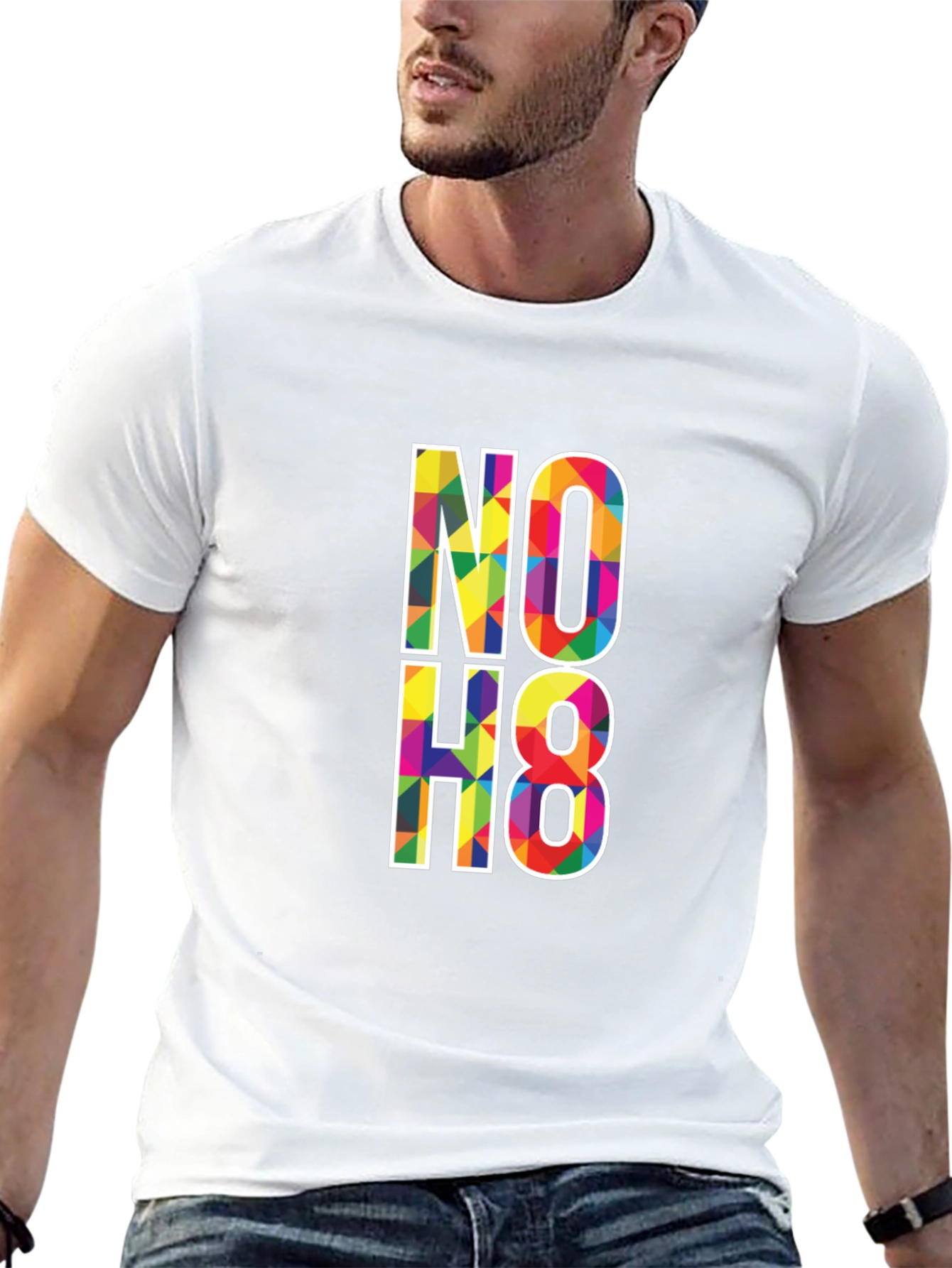 NO H8 Graphic T-Shirt - Anti-Hate Equality Tee