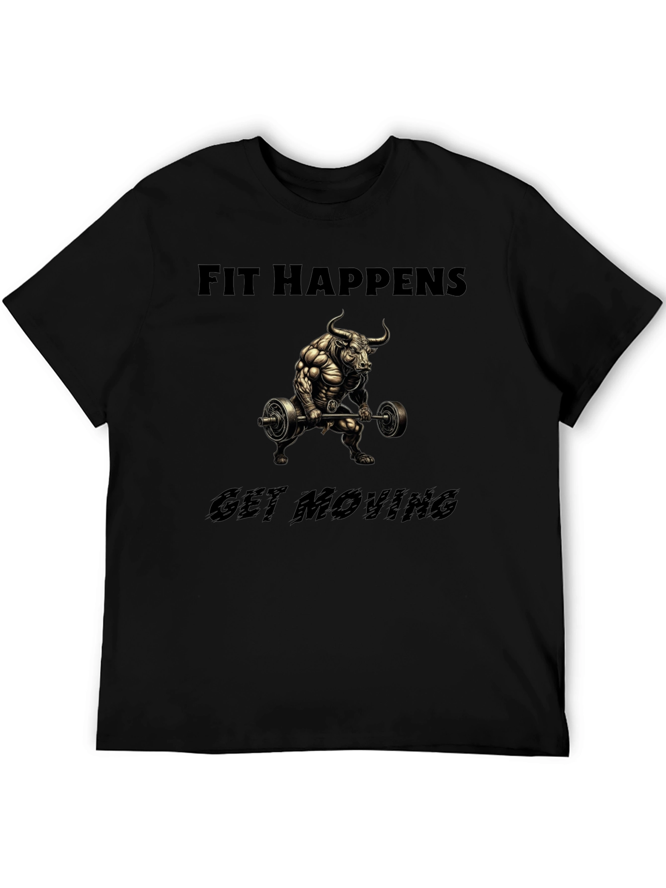 Fit Happens Bull Gym T-Shirt