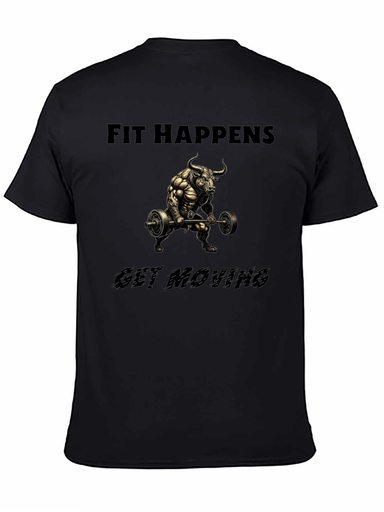 Fit Happens Bull Gym T-Shirt
