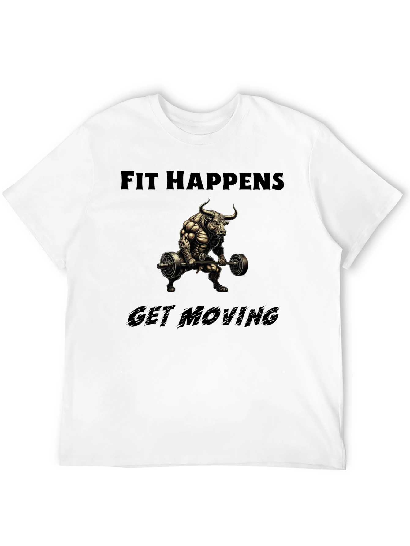Fit Happens Bull Gym T-Shirt