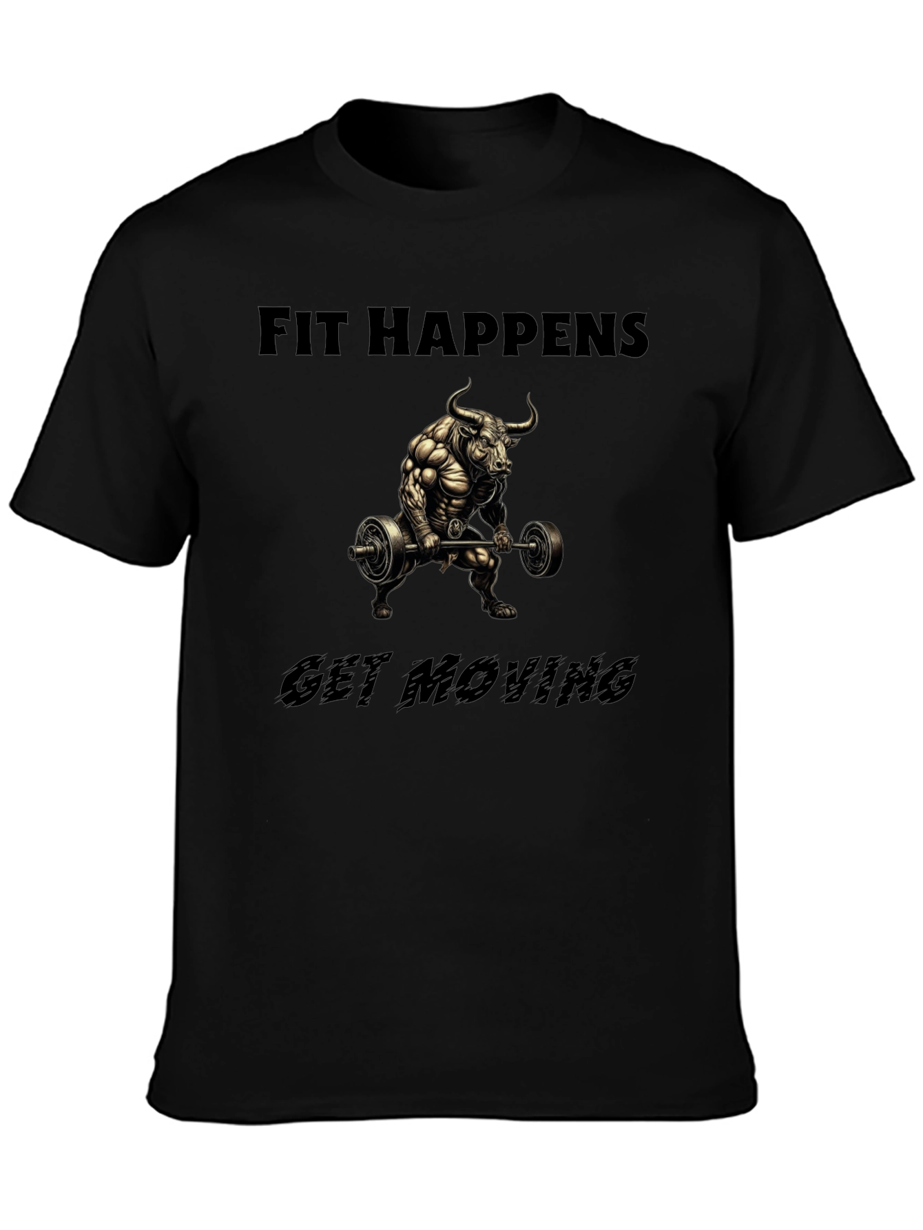 Fit Happens Bull Gym T-Shirt