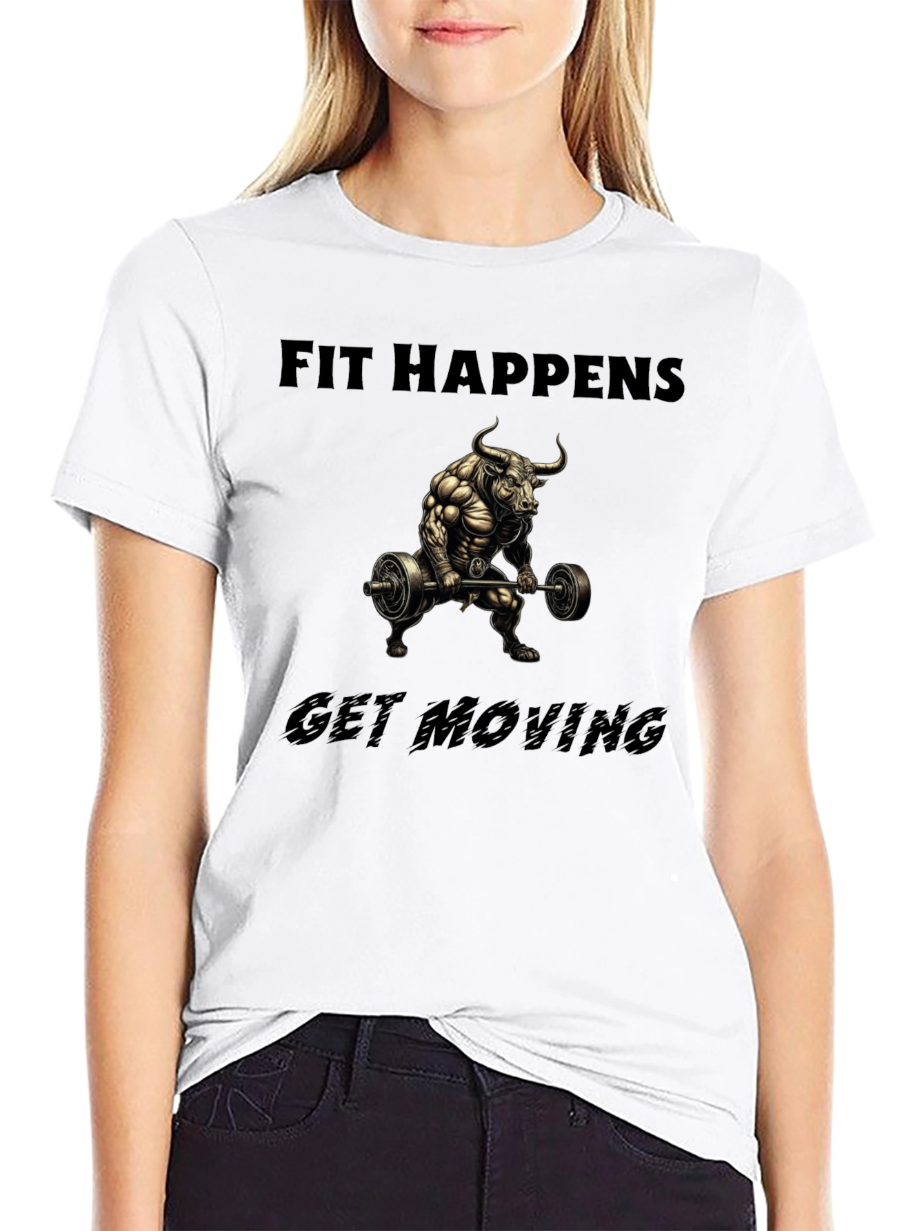 Fit Happens Bull Gym T-Shirt