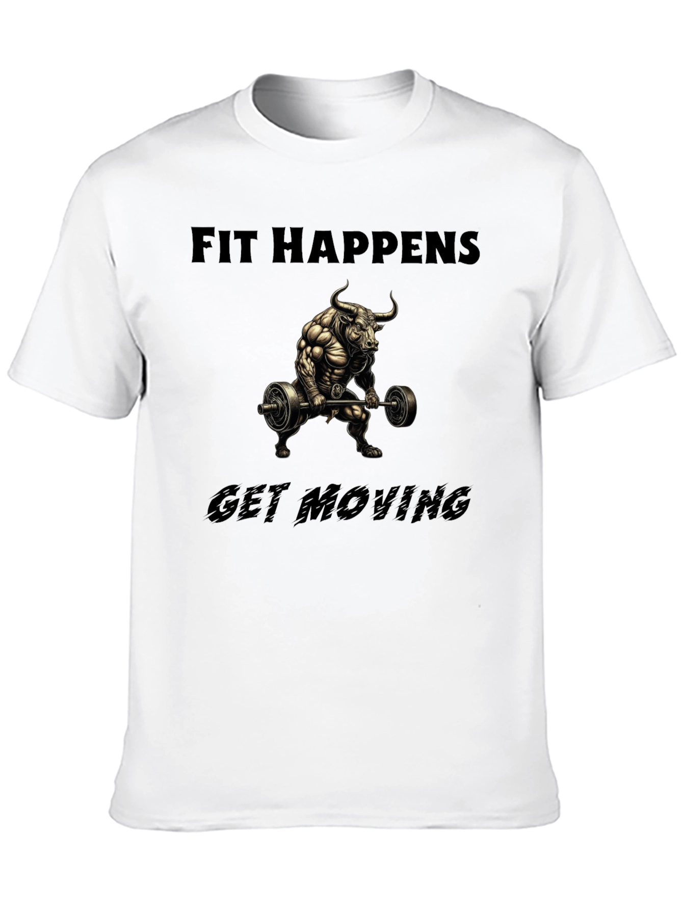 Fit Happens Bull Gym T-Shirt