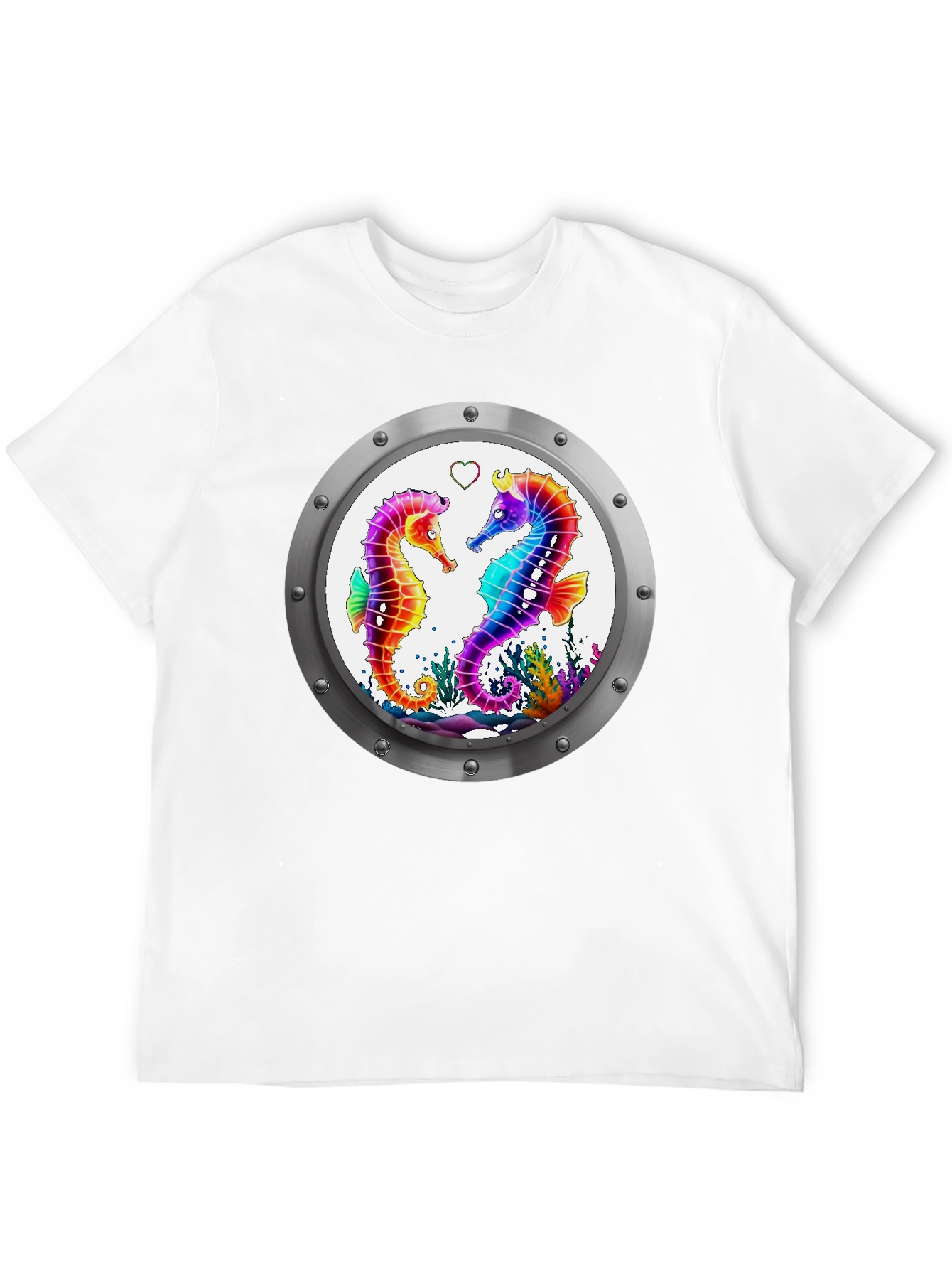 Sea Life Tee - Seahorse Love Graphic T-Shirt