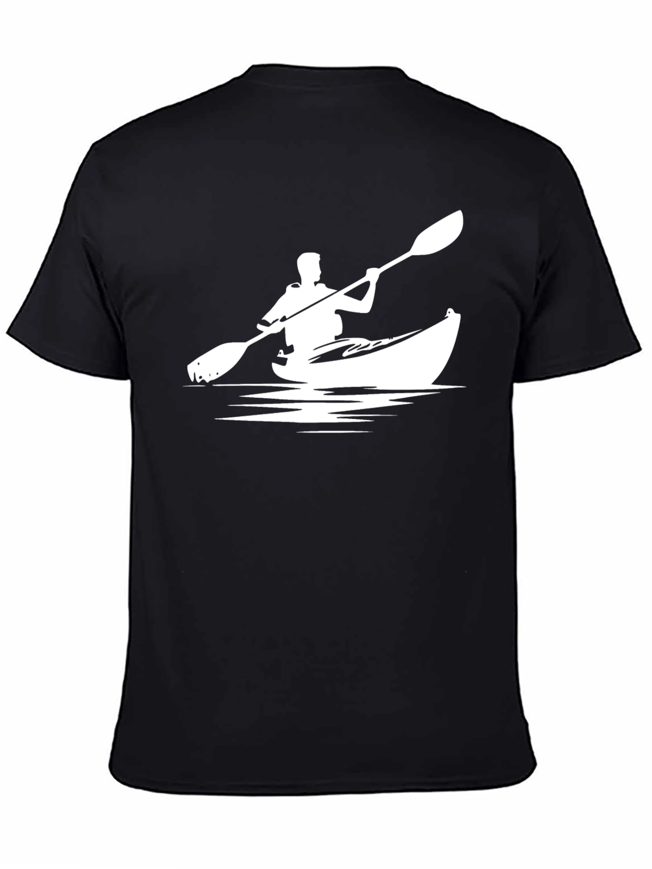 Kayaking Graphic Tee - Black Casual Shirt