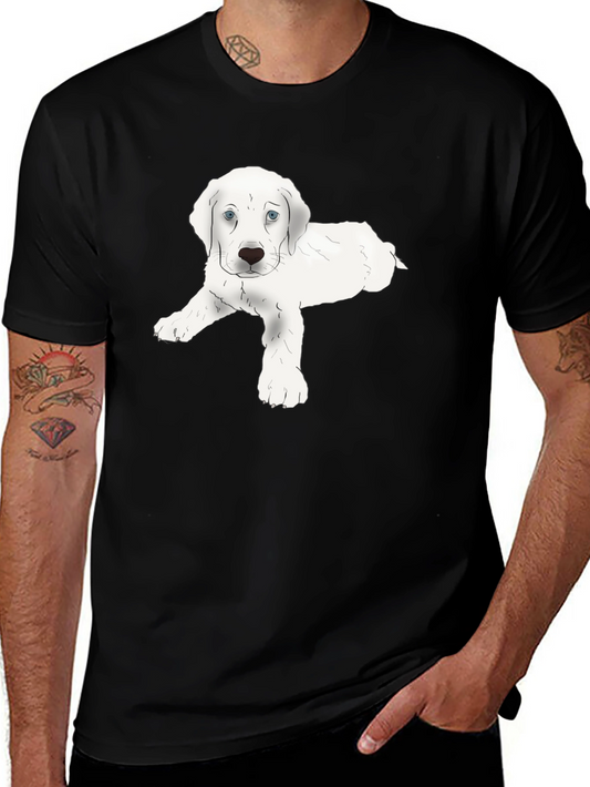 Puppy Graphic Black T-Shirt