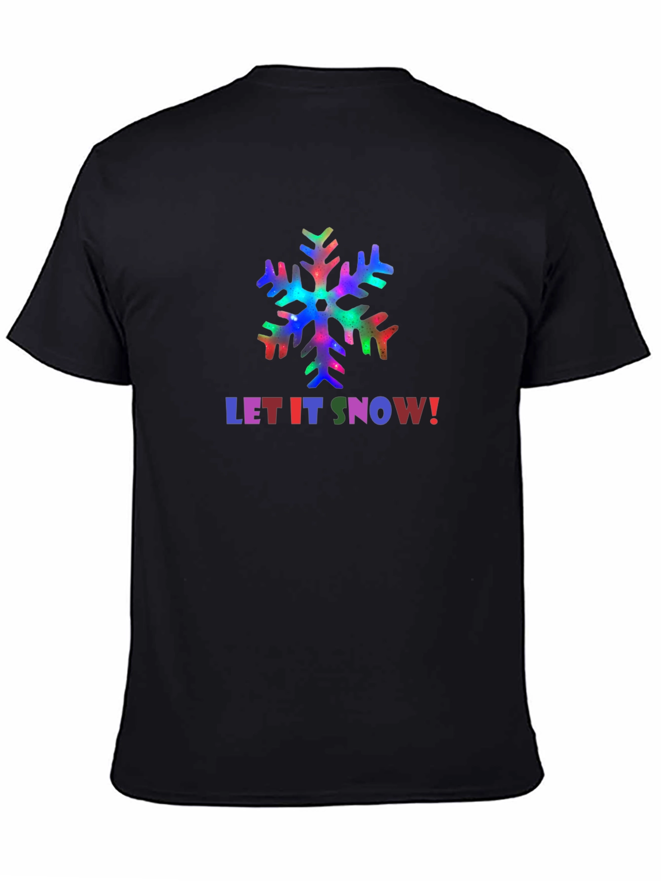 Let It Snow Holiday T-Shirt - Festive Snowflake Design