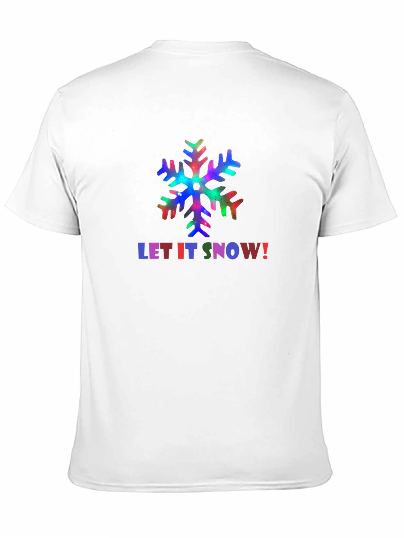 Let It Snow Holiday T-Shirt - Festive Snowflake Design