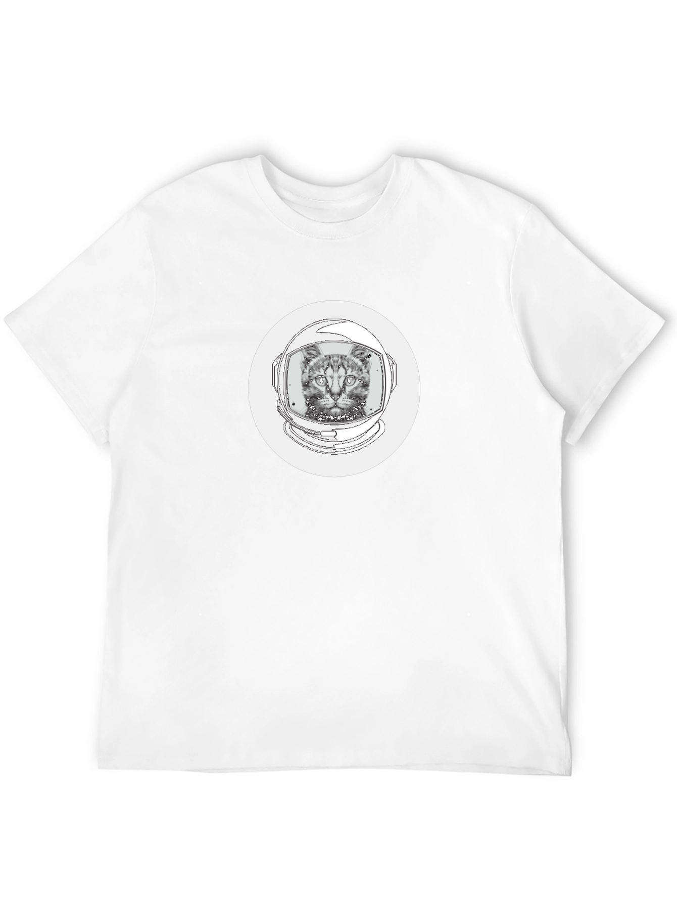 Cat Astronaut Graphic Tee - Cool Space Kitty Shirt
