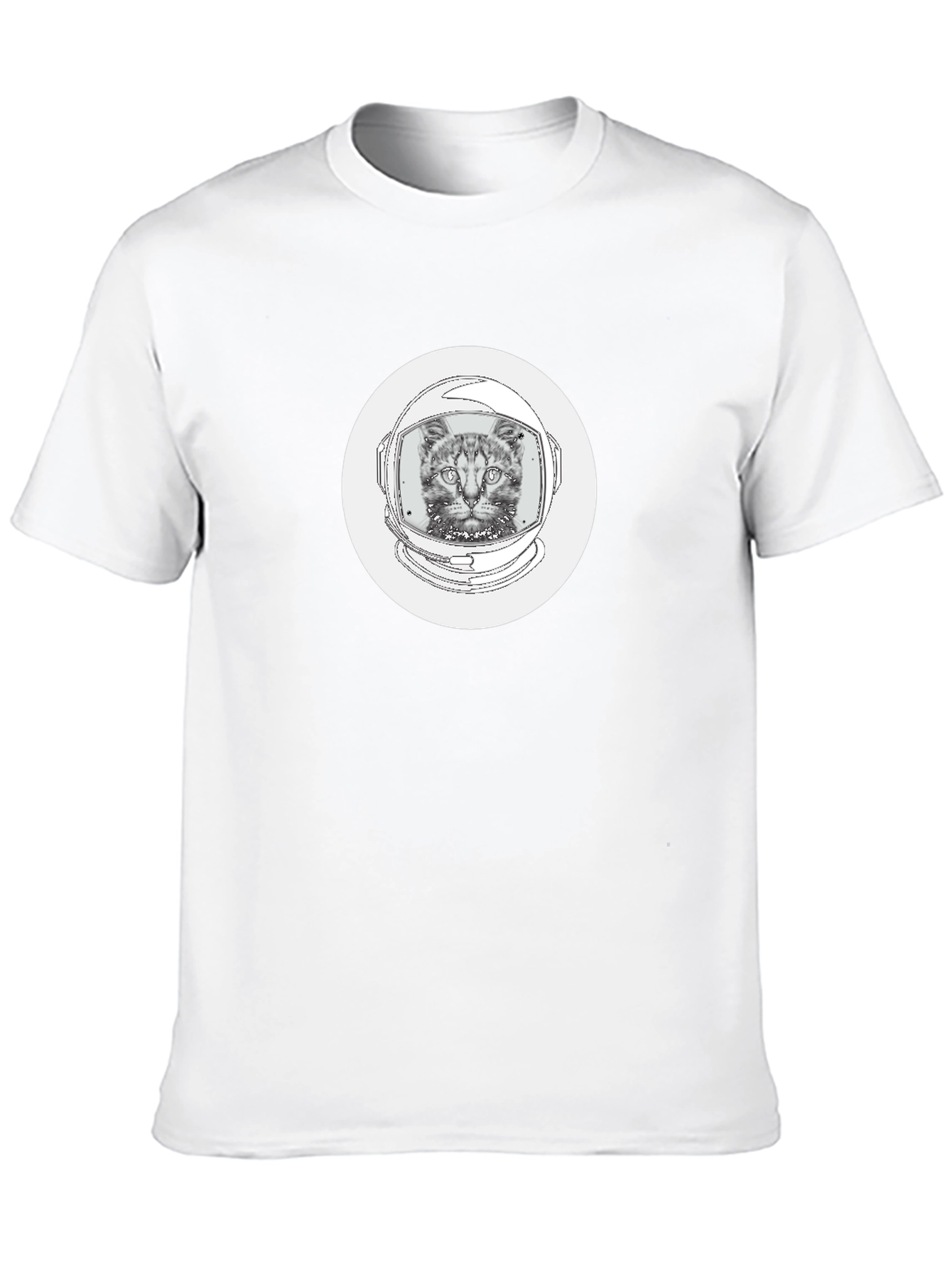 Cat Astronaut Graphic Tee - Cool Space Kitty Shirt