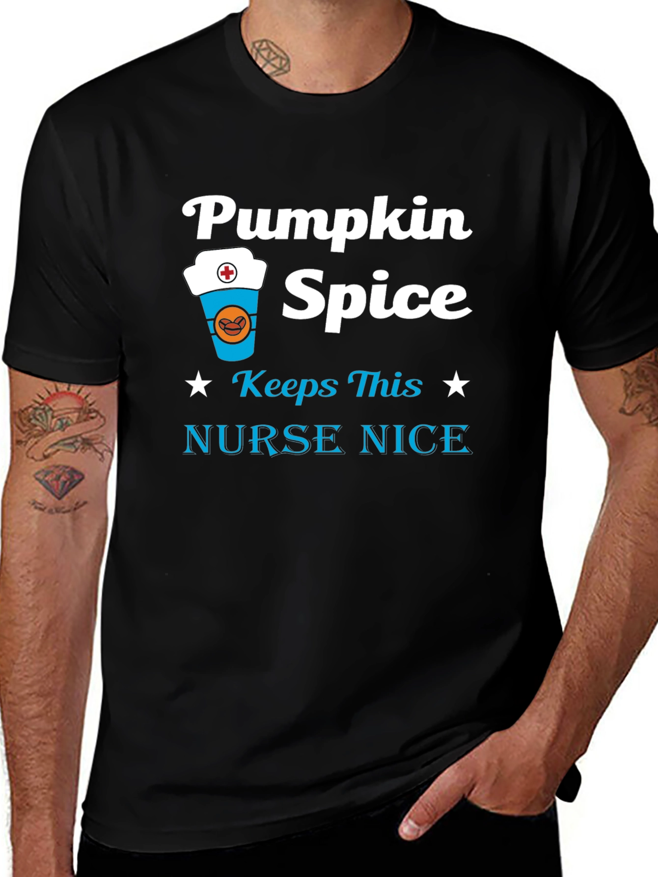 Pumpkin Spice Nurse T-Shirt - Fall Apparel